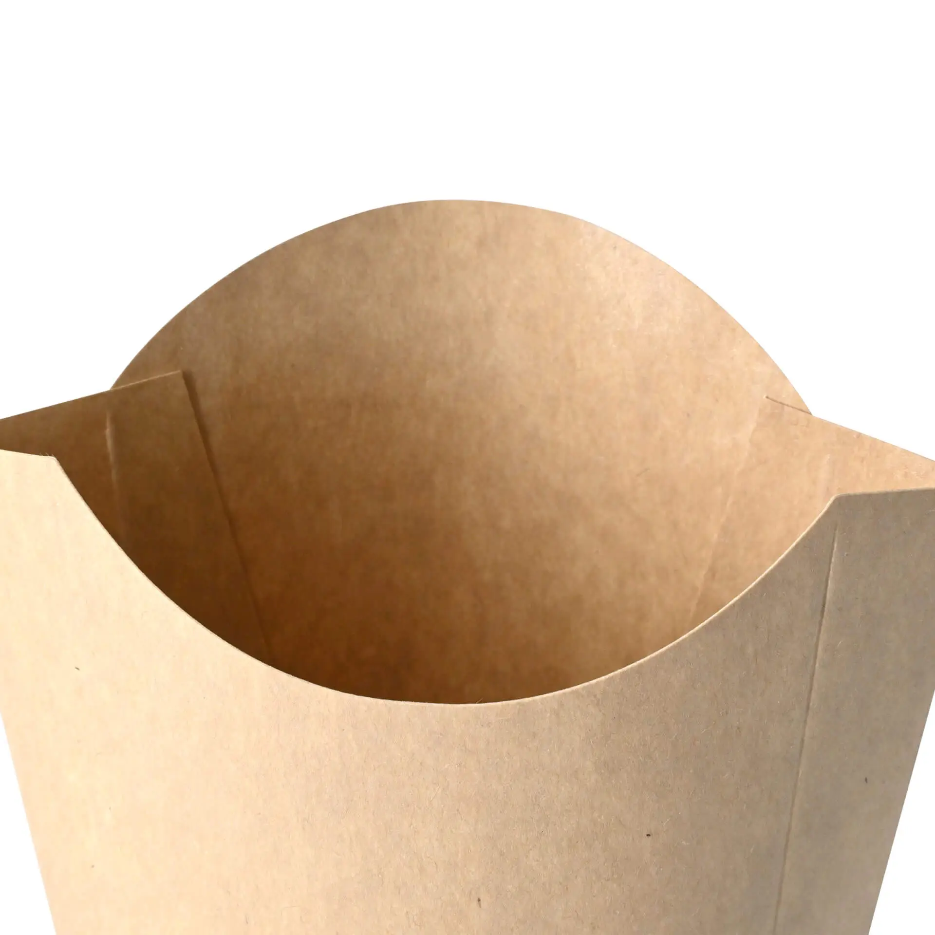 Barquette carton pour frites 8,5 x 5 x  9,5 cm, brun