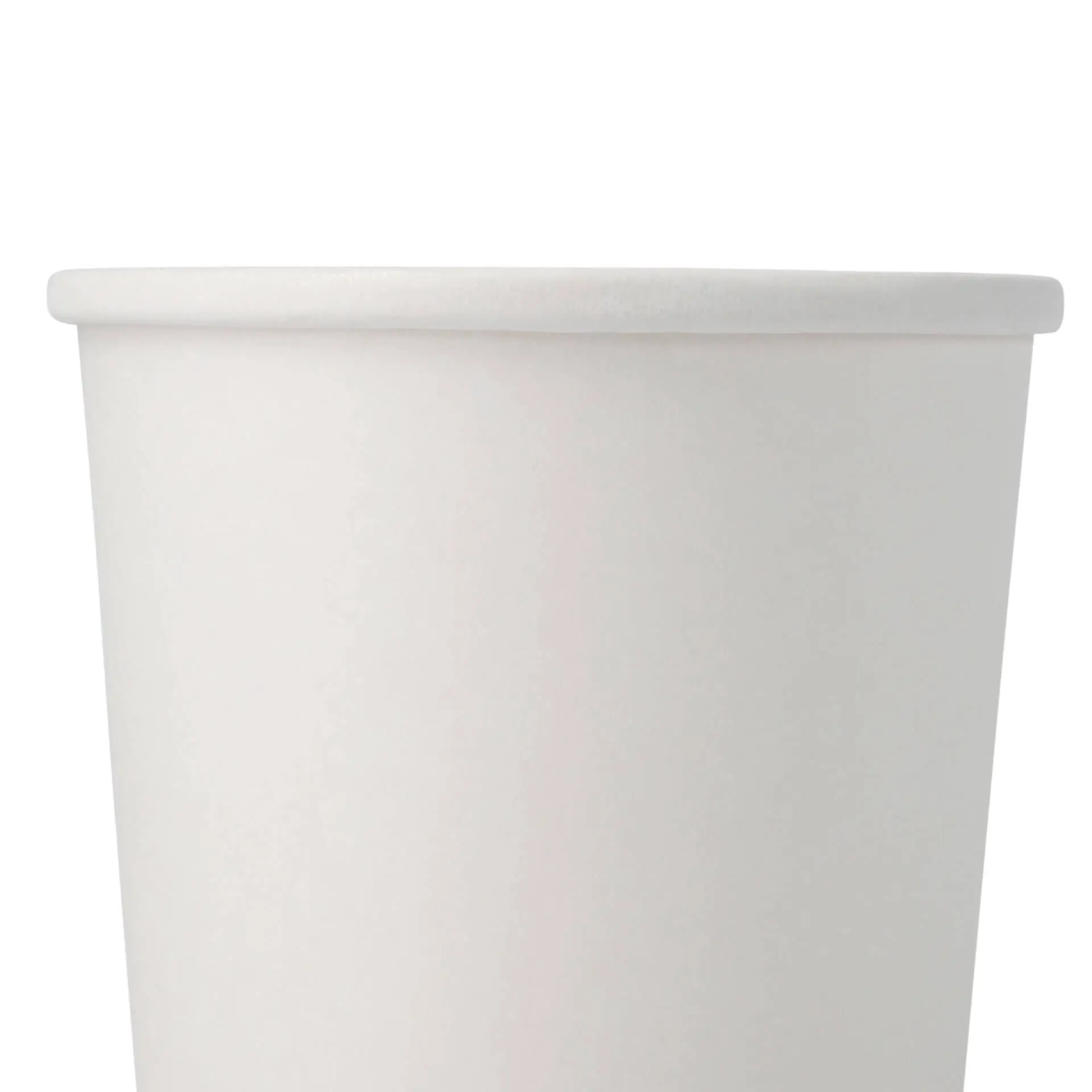 Pot premium en carton blanc, 800 ml / 32 oz, Ø 115 mm