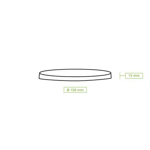 Mehrwegdeckel "merways Bowl" Ø 150 mm, PP, grau