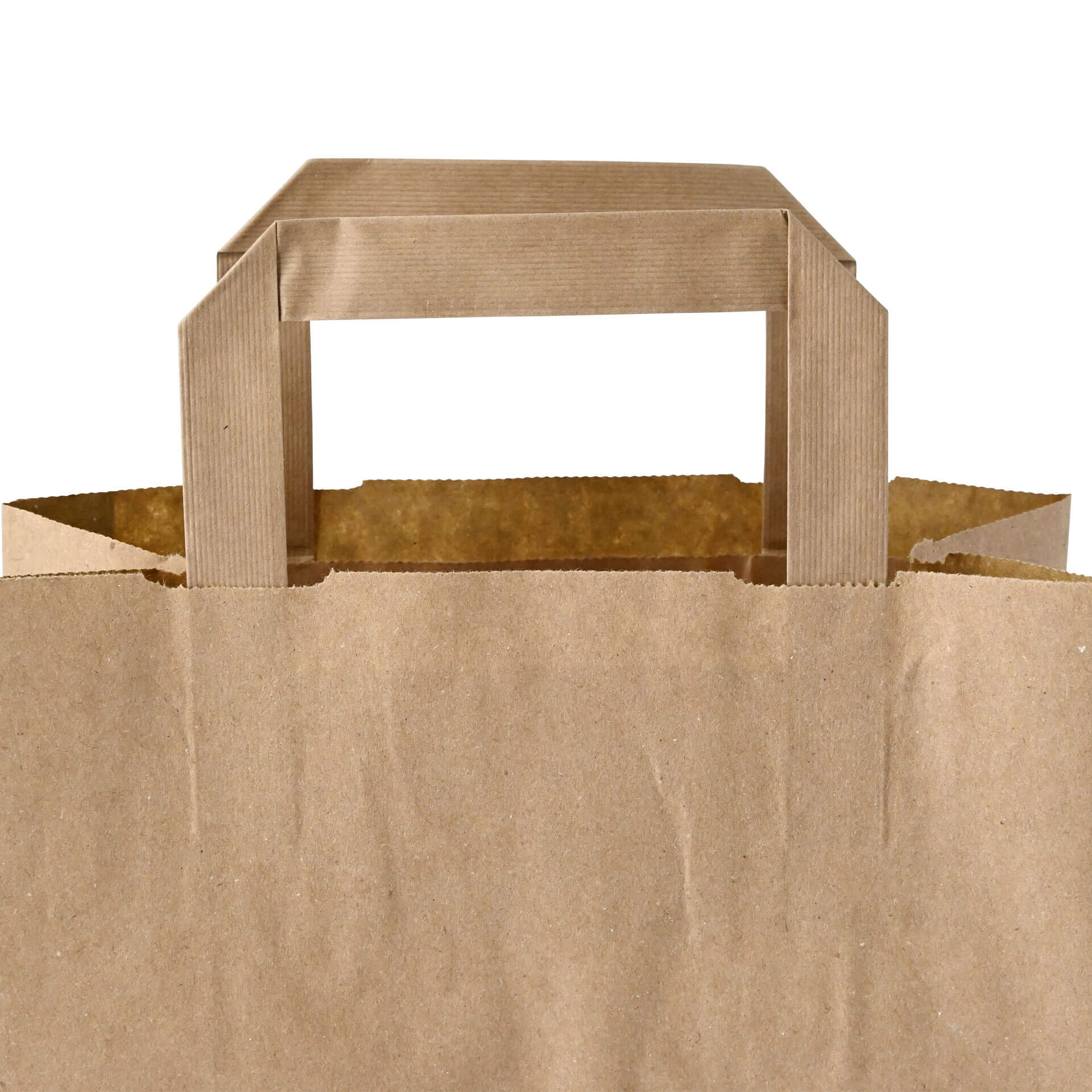 Recycling paper-carrier bags M, 22 x 10 x 28 cm, kraft