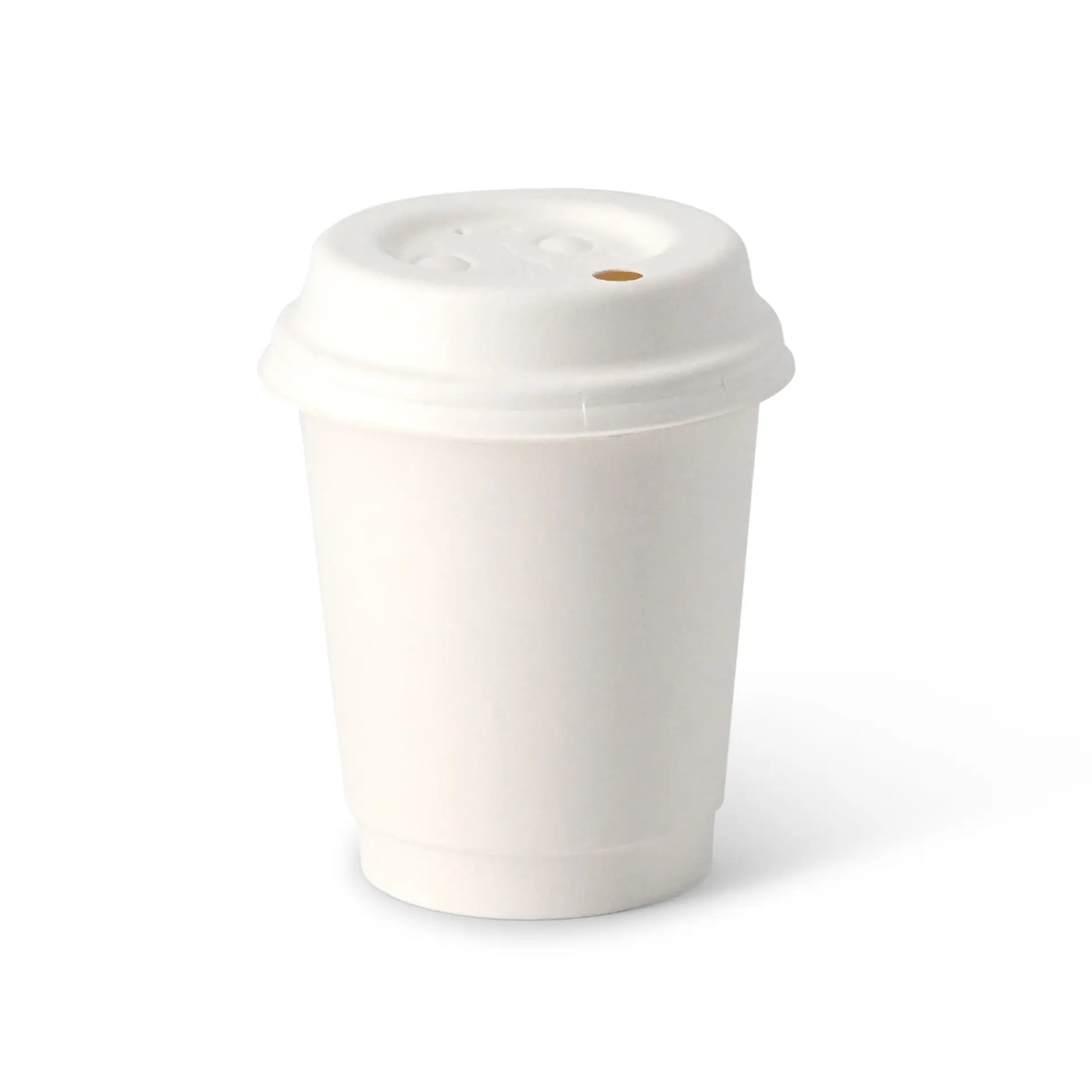 Kaffee to go Becher aus Pappe, doppelwandig, 200 ml / 8 oz, Ø 80 mm, weiss