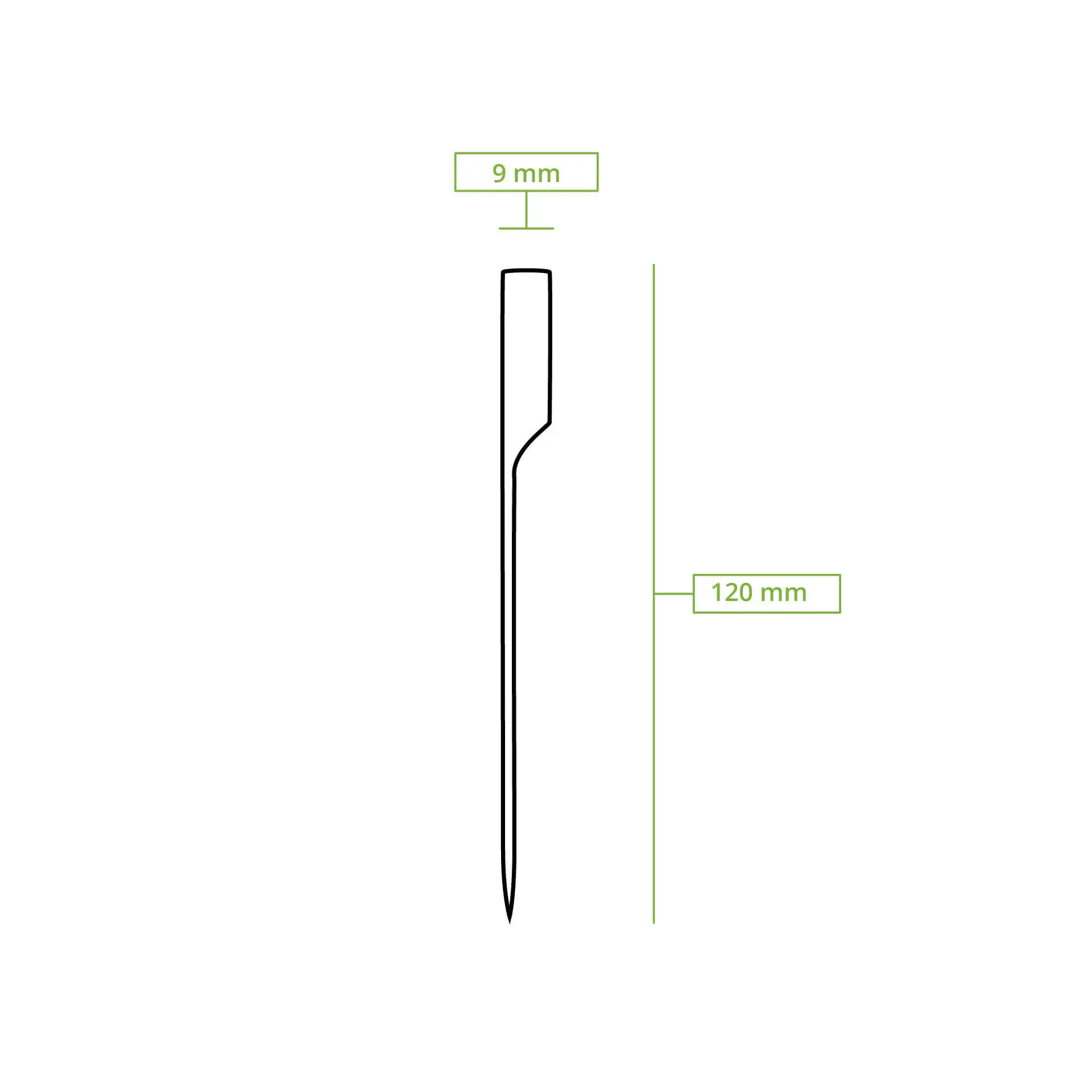 Flaggenspiesse aus Bambus, 12 cm, unbehandelt