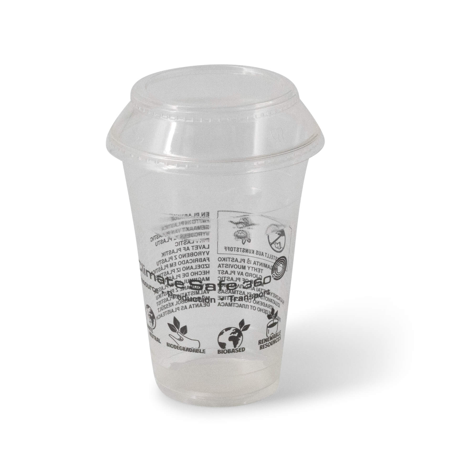 Smoothie Becher aus PLA 400 ml / 16 oz, Ø 96 mm