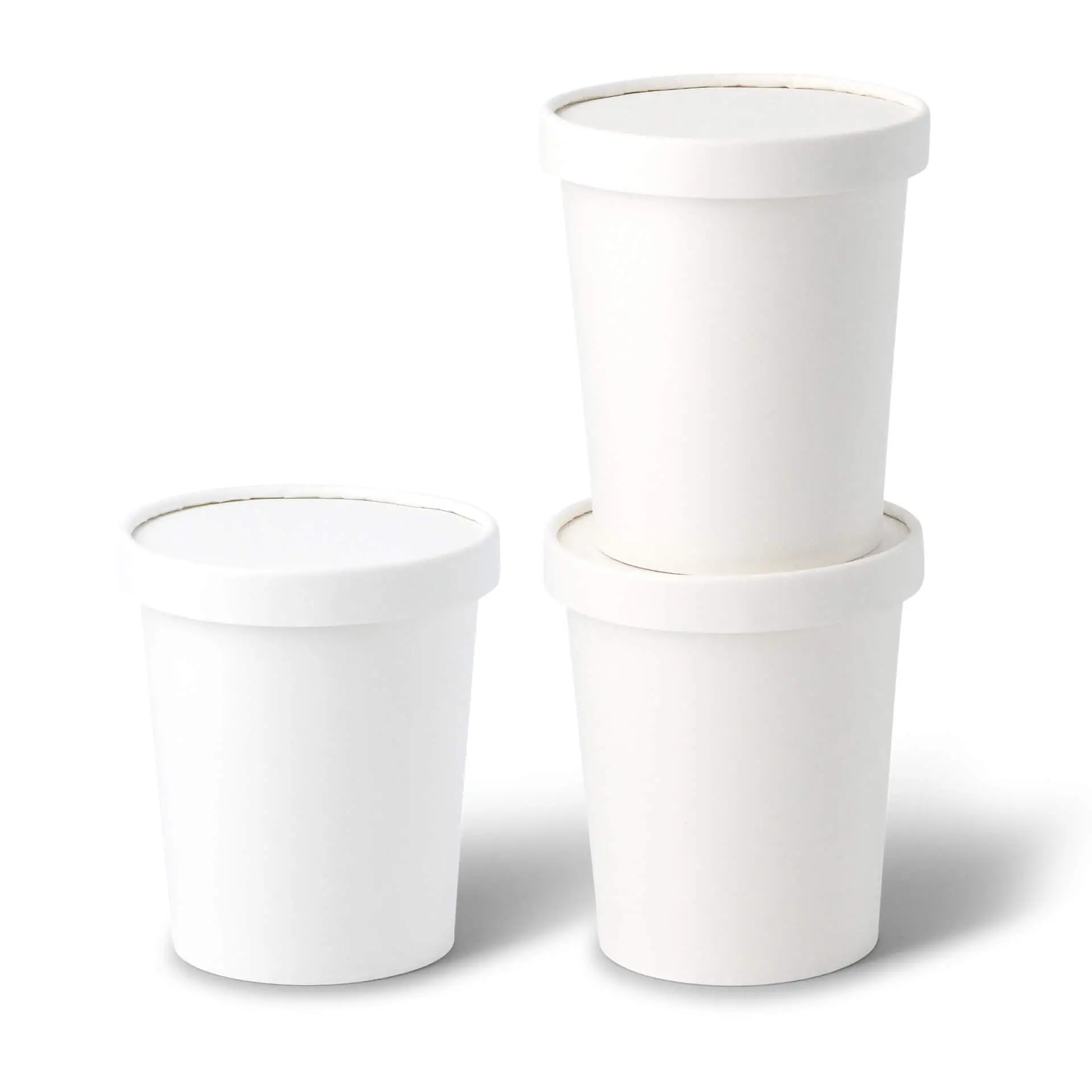 Eisbecher aus Pappe XXL, 400 ml, max. 450 ml, Ø 92 mm, weiss