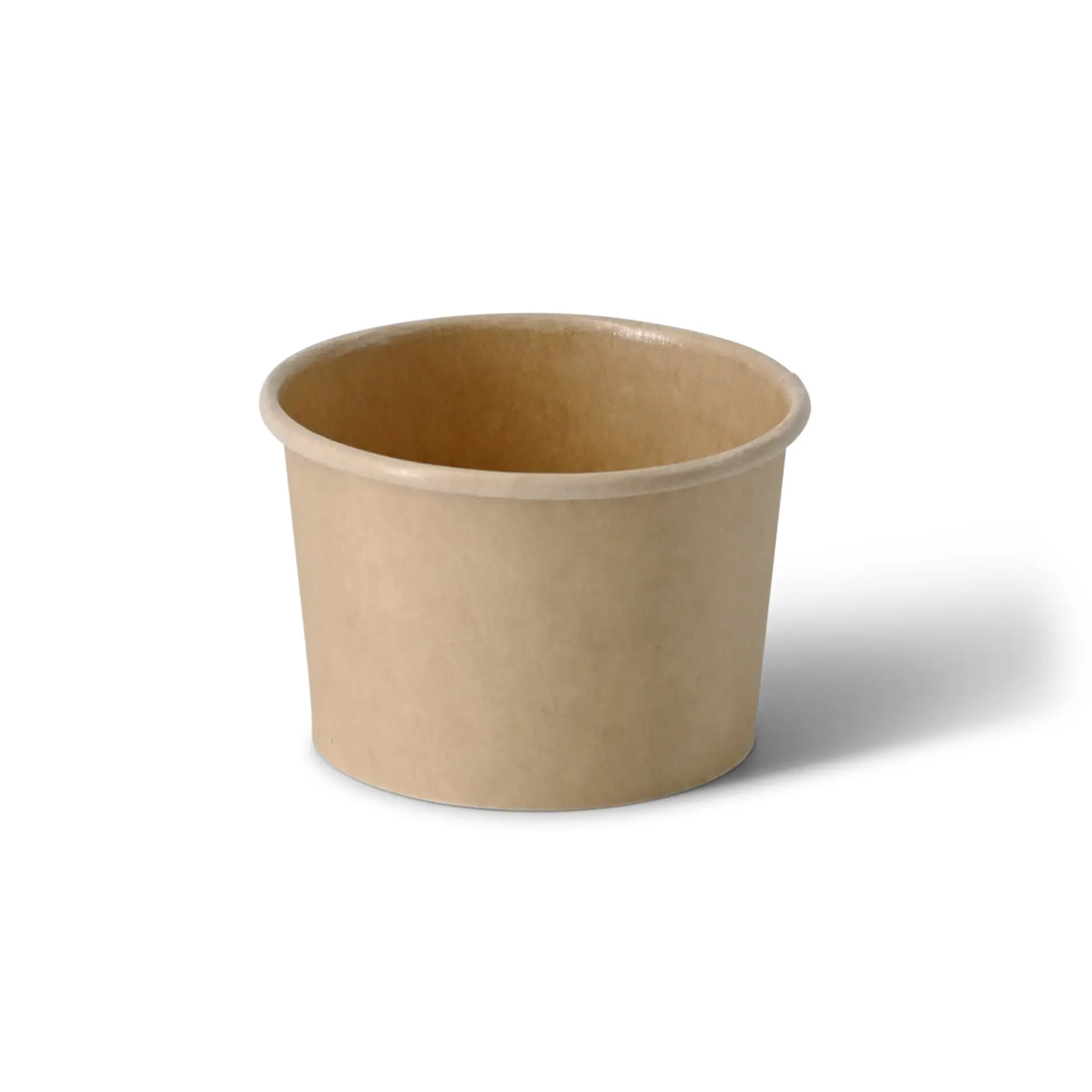 Petit pot en carton (revêtu de PE) 40 ml, Ø 62 mm, marron