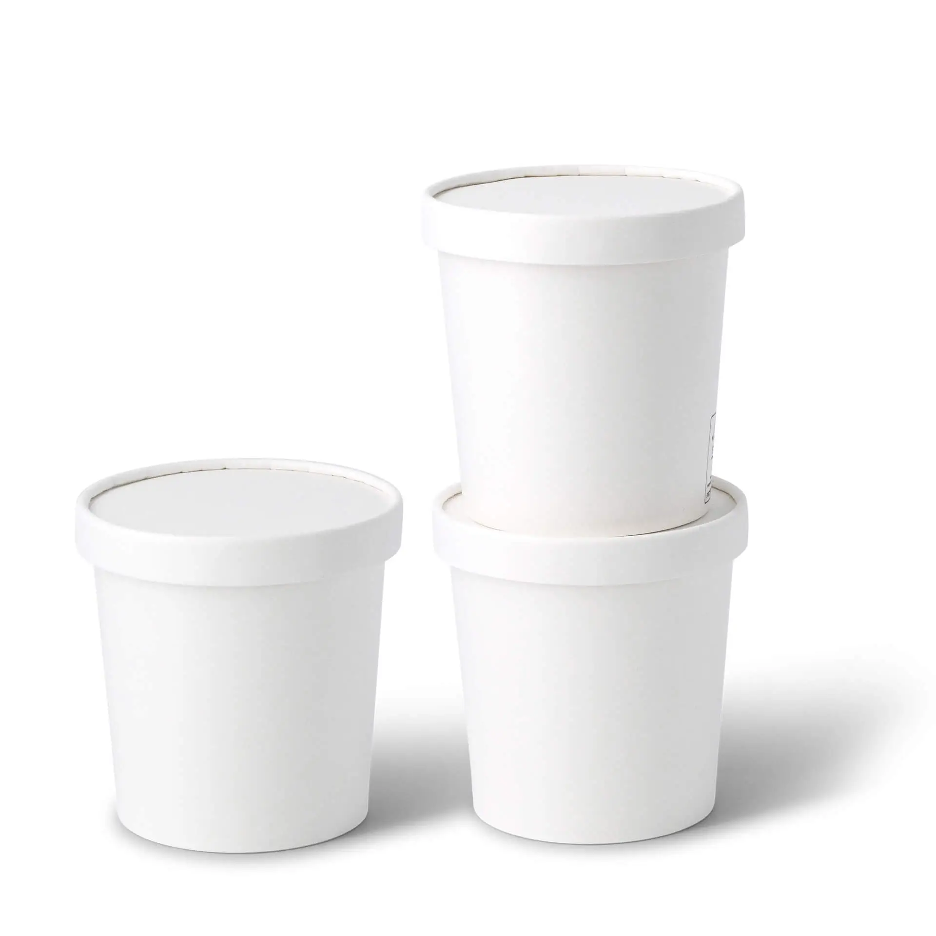 Eisbecher aus Pappe XL, 300 ml, max. 400 ml, Ø 92 mm, weiss