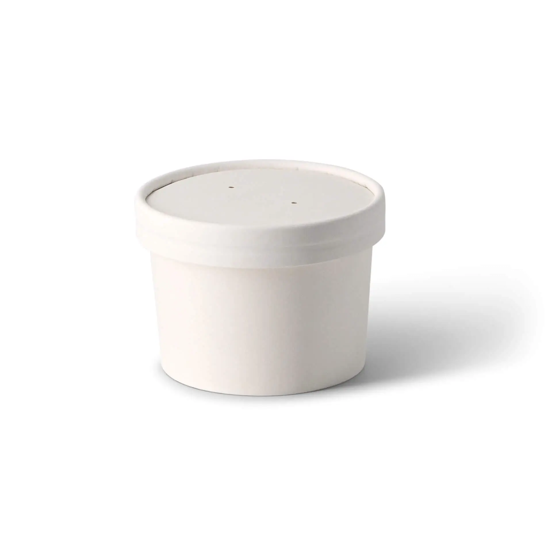 Pot premium en carton blanc, 200 ml / 8 oz, Ø 90 mm