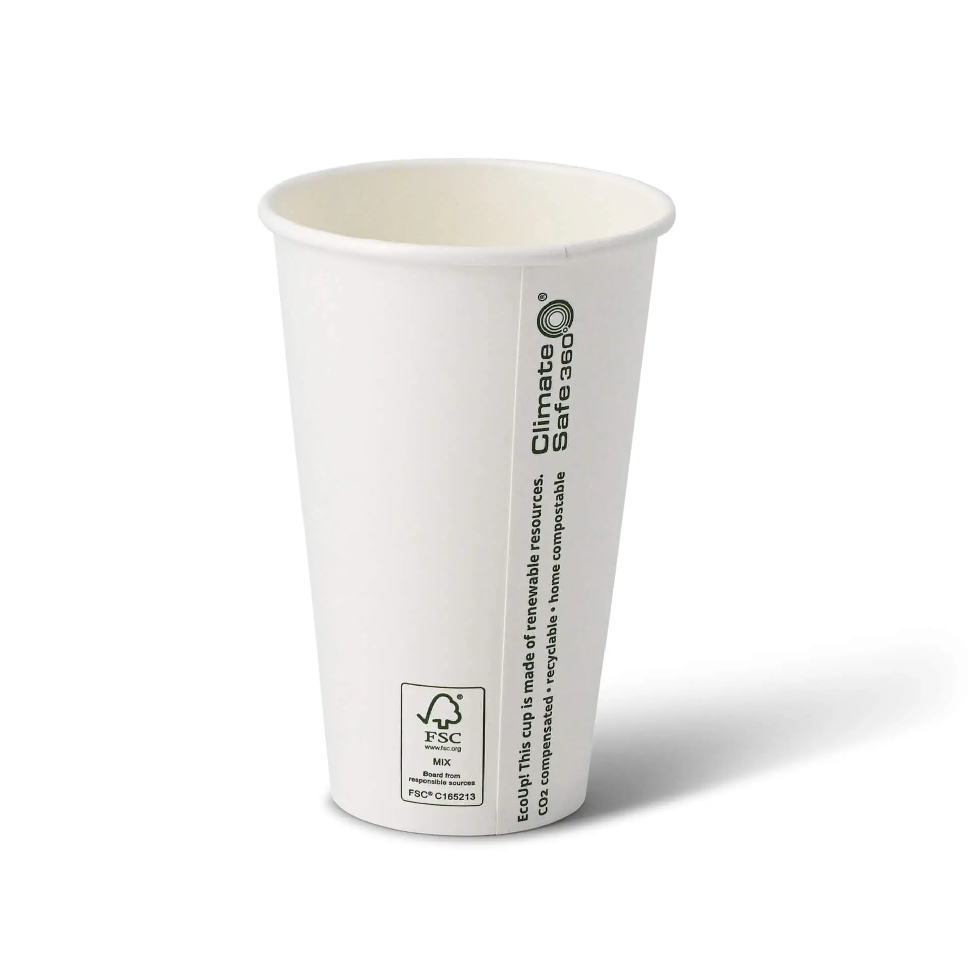 Pappbecher 400 ml / 16 oz, Ø 90 mm, weiss