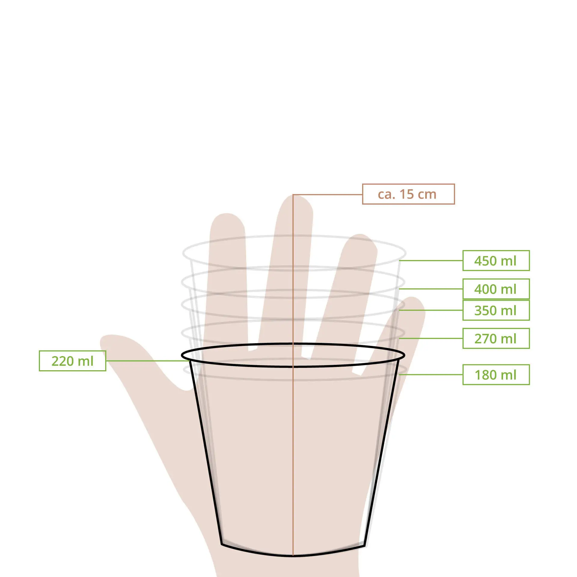 Pot à glace imprimé (revêtu) S "Fruits" 150 ml, max. 220 ml, Ø 92 mm