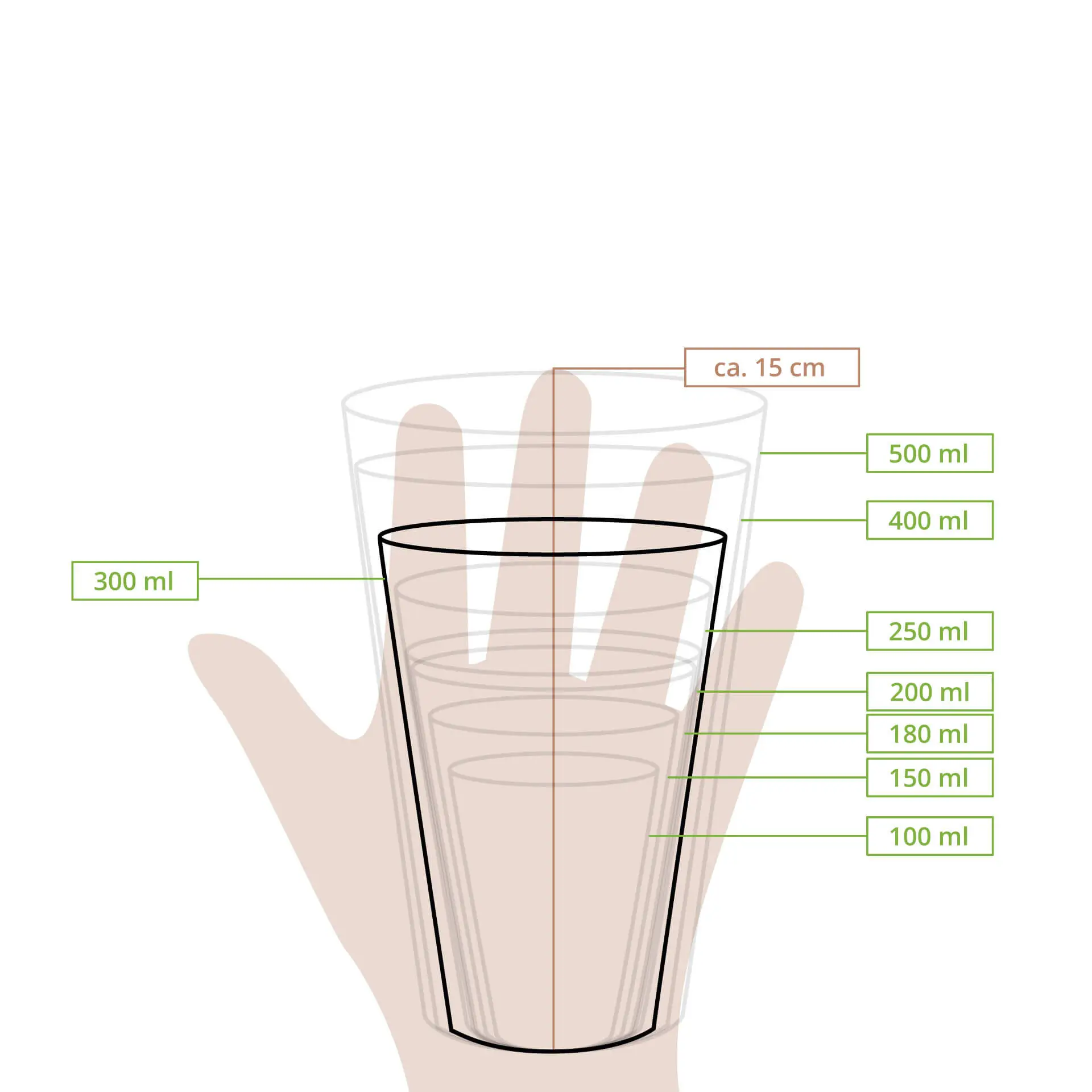 Pappbecher 300 ml / 12 oz, Ø 90 mm, braun