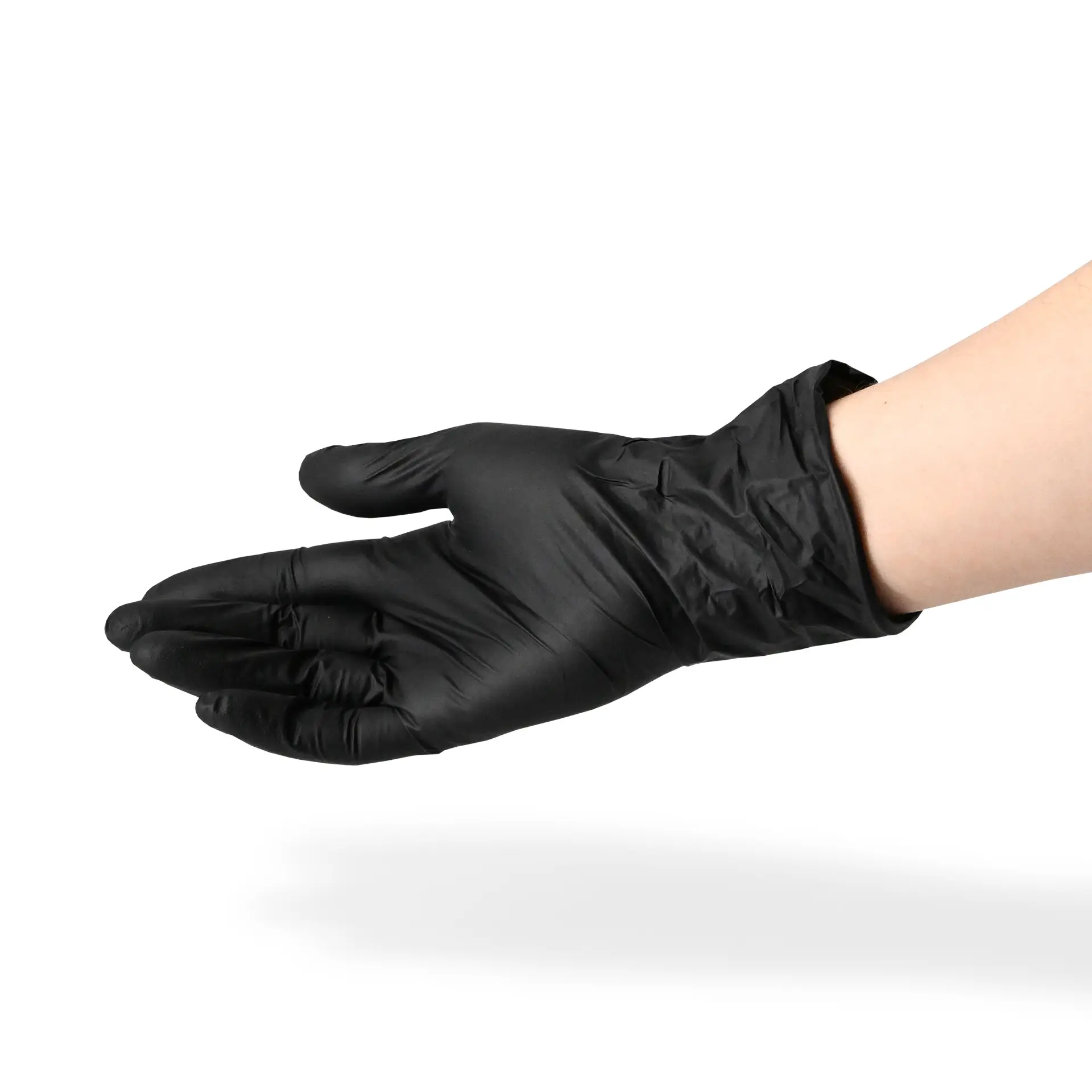 Gants en nitrile, noirs, taille M, sans poudre