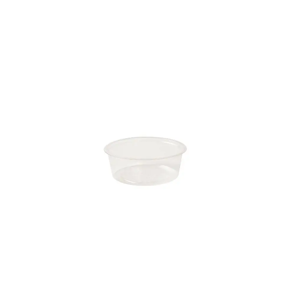 Portionsbecher aus PLA 60 ml, Ø 70 mm, klar