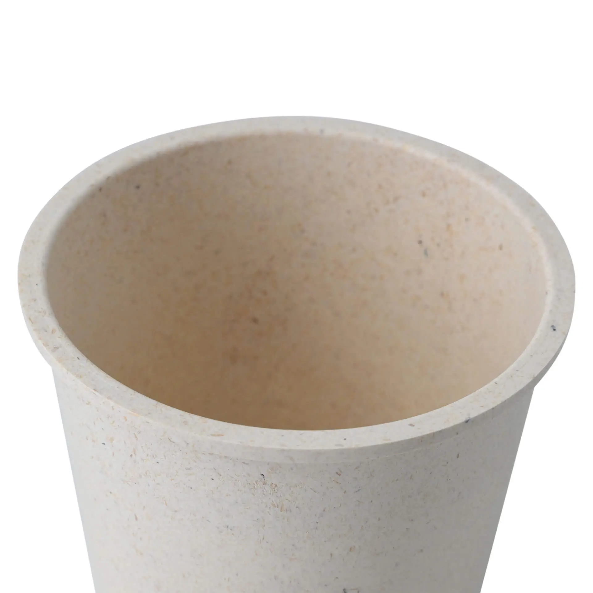 Mehrweg-Becher "merways Cup" 400 ml, Ø 95 mm, Cashew / creme-weiss