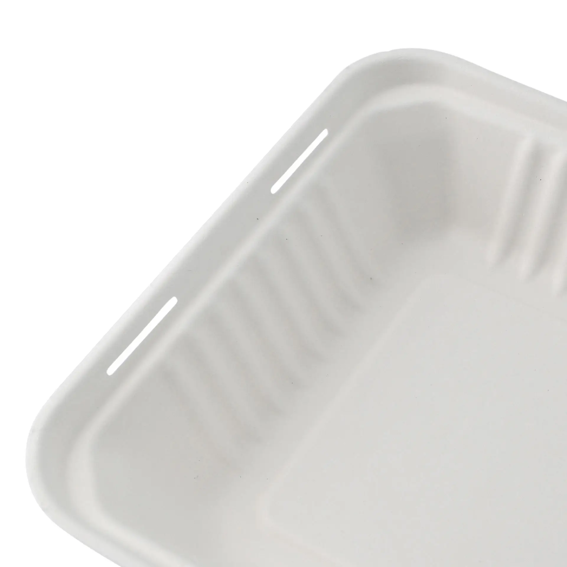 Take-away Boxen aus Zuckerrohr 22 x 18,5 x 7 cm, rechteckig