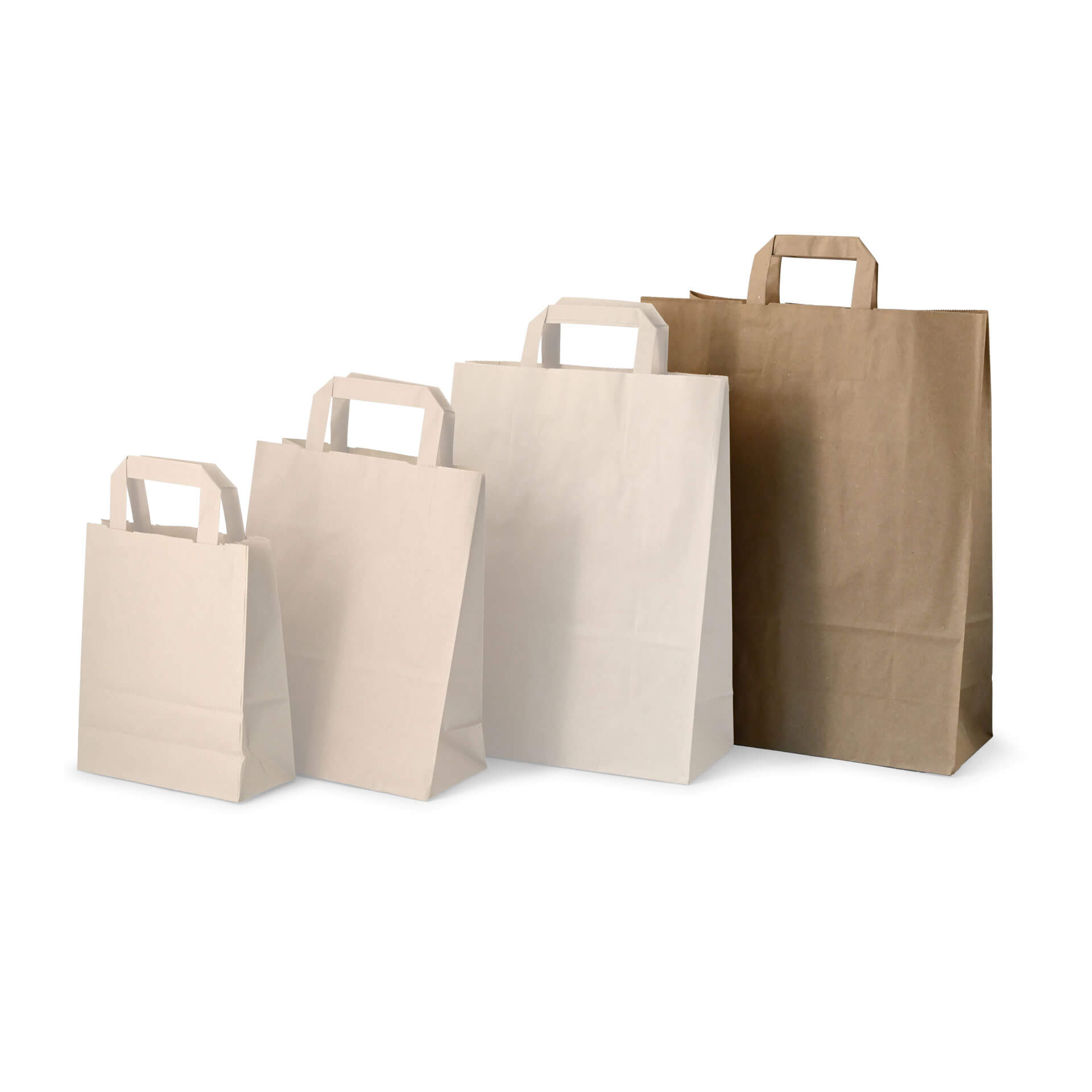 Recycling paper-carrier bags XL, 32 x 12 x 40 cm, kraft