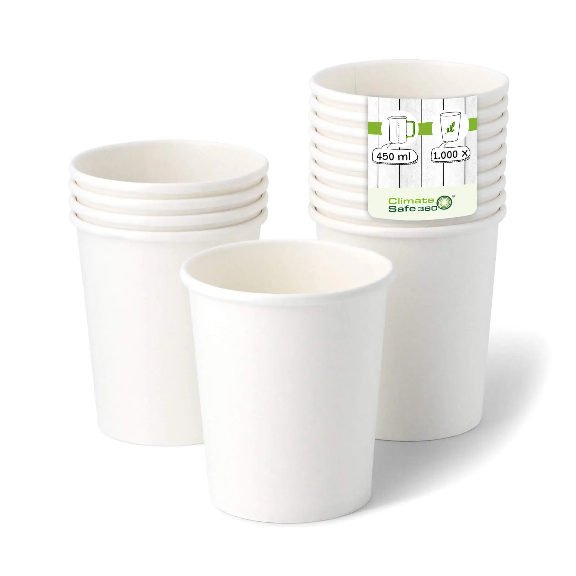 Pot à glace en carton XXL, 16 oz, Ø 92 mm, blanc