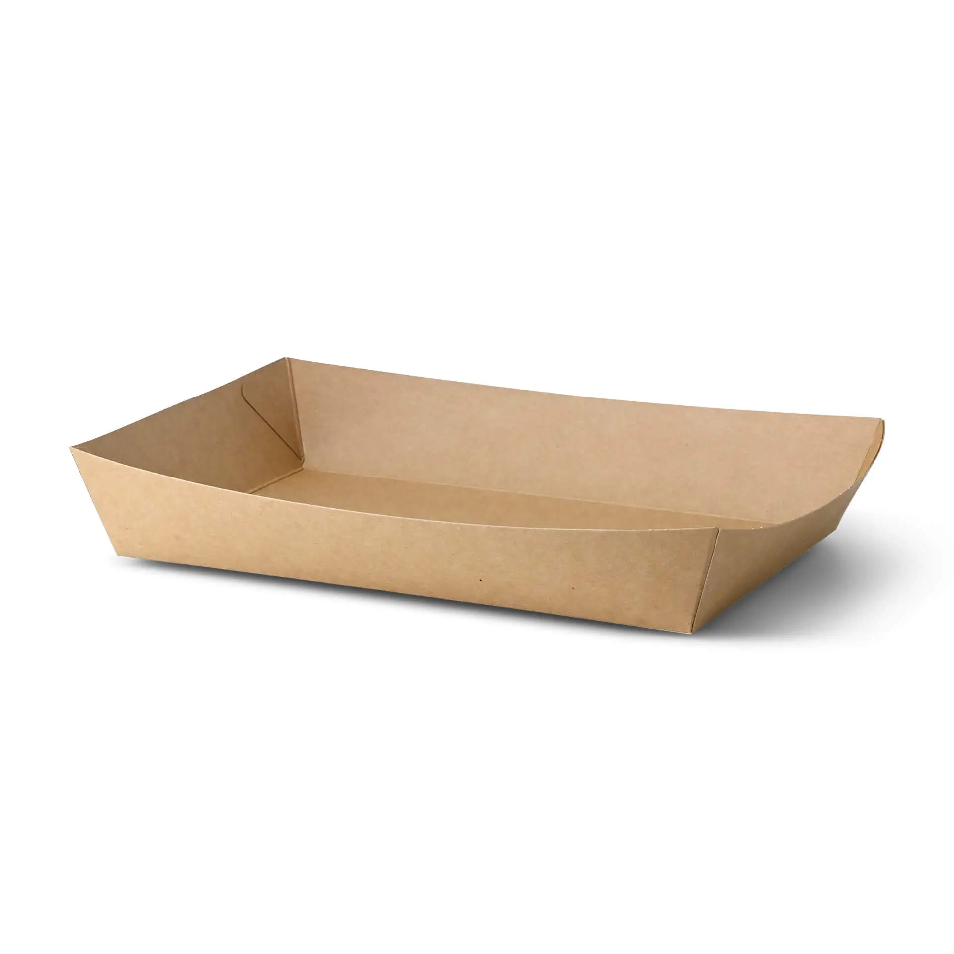 Barquettes en carton 1250 ml, 27 x 20 x 3,5 cm, marron