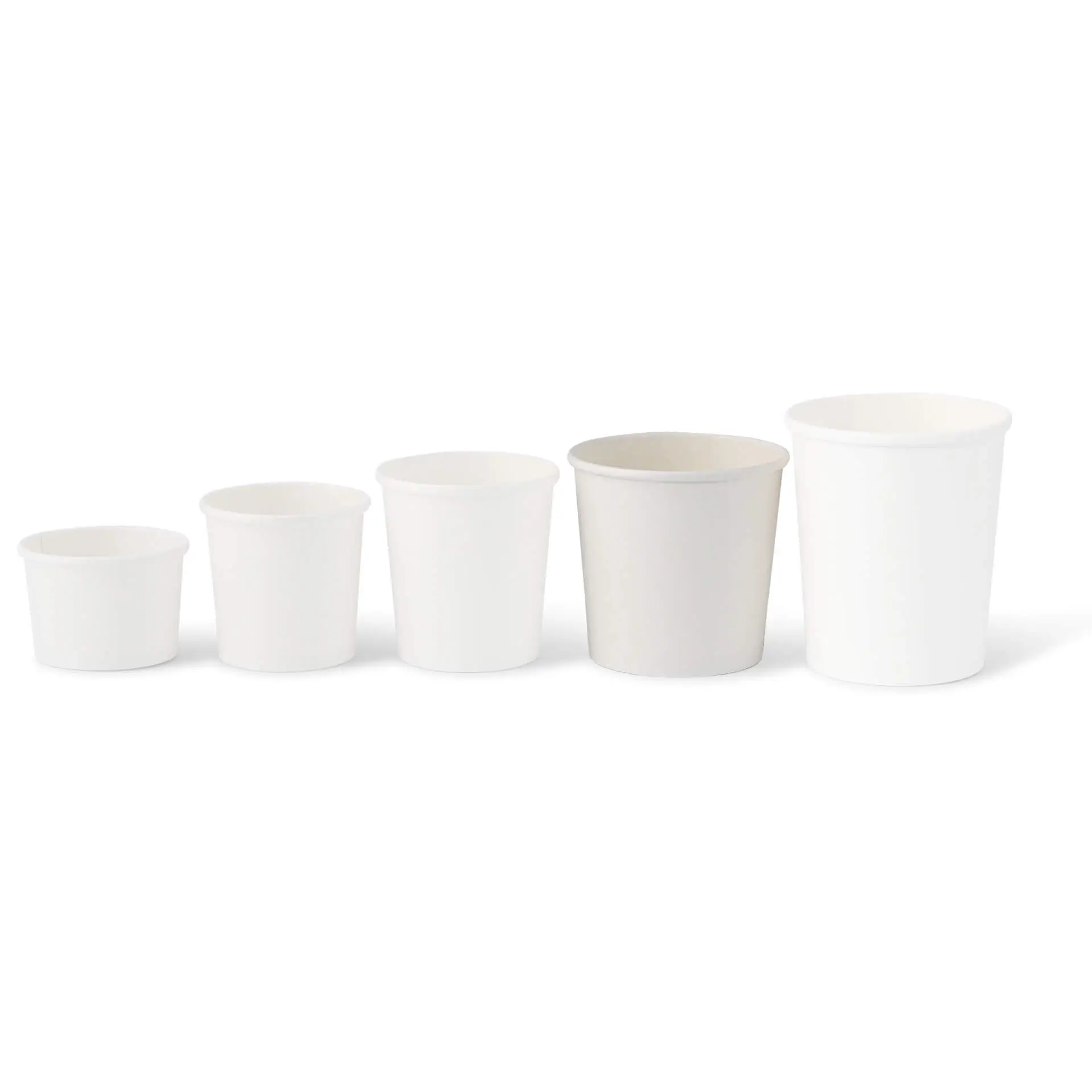 Pot premium en carton blanc, 600 ml / 24 oz, Ø 115 mm