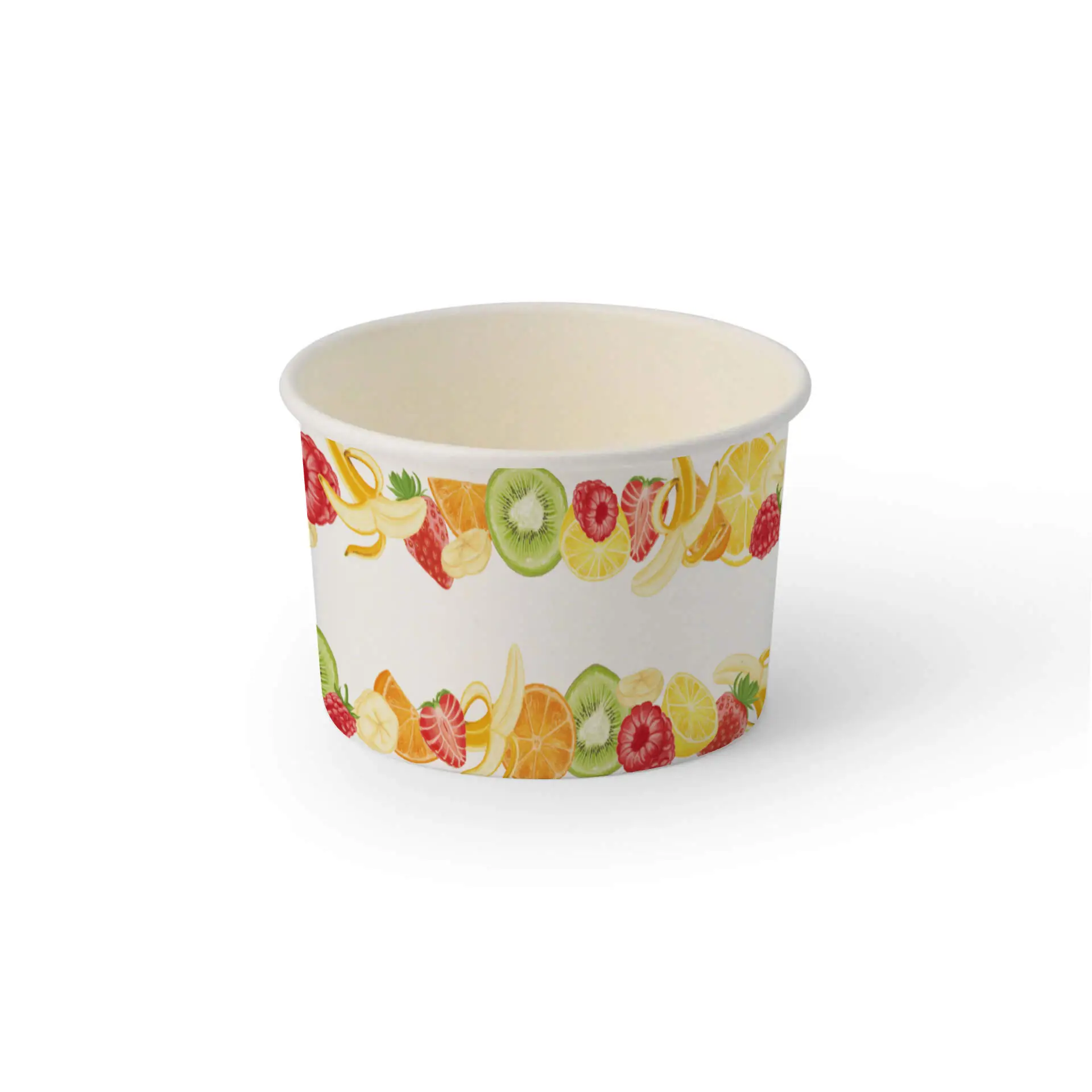 Pot à glace imprimé (revêtu) M "Fruits" 200 ml, max. 270 ml, Ø 92 mm