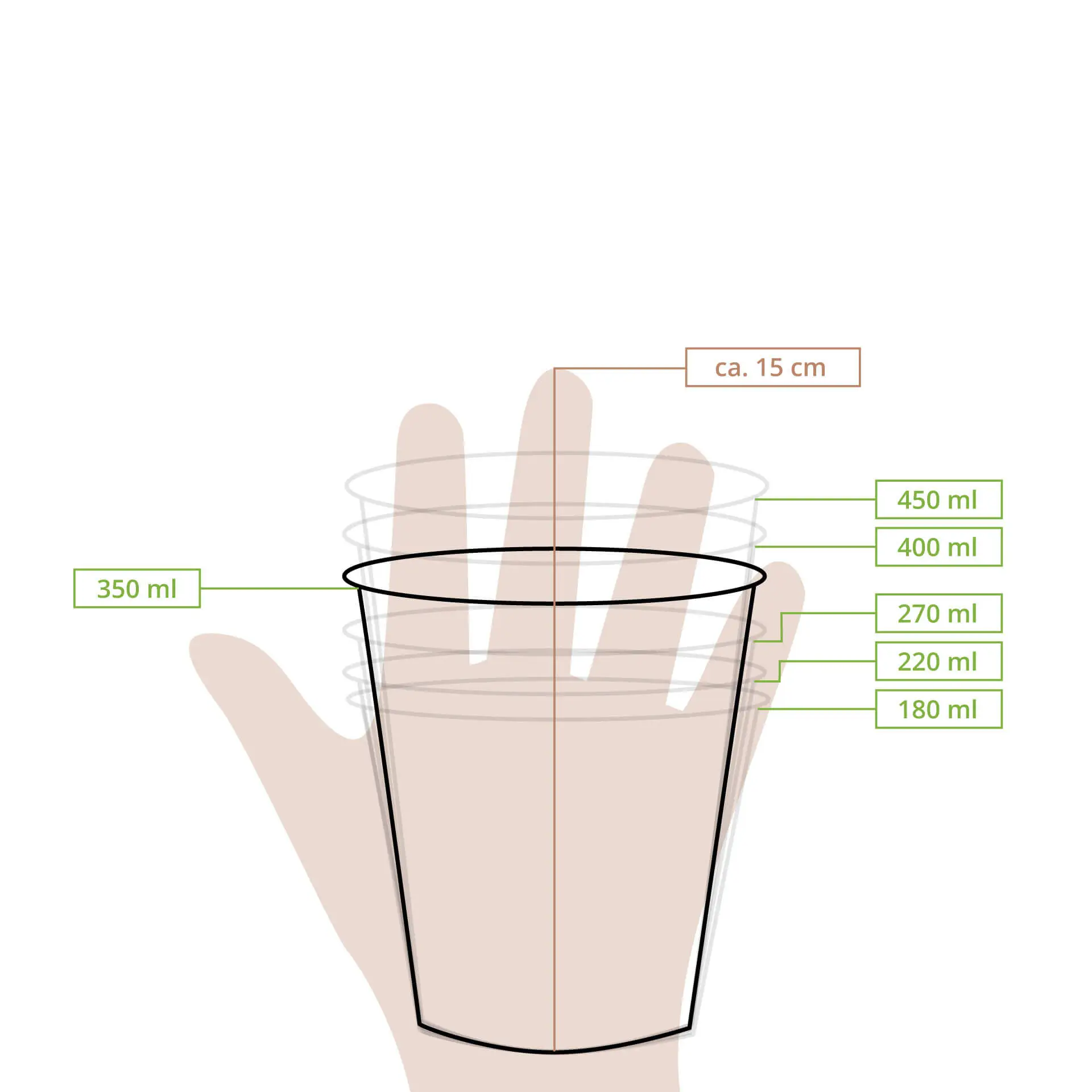 Pot à glace en carton L, 10 oz, max. 12 oz, Ø 92 mm, blanc