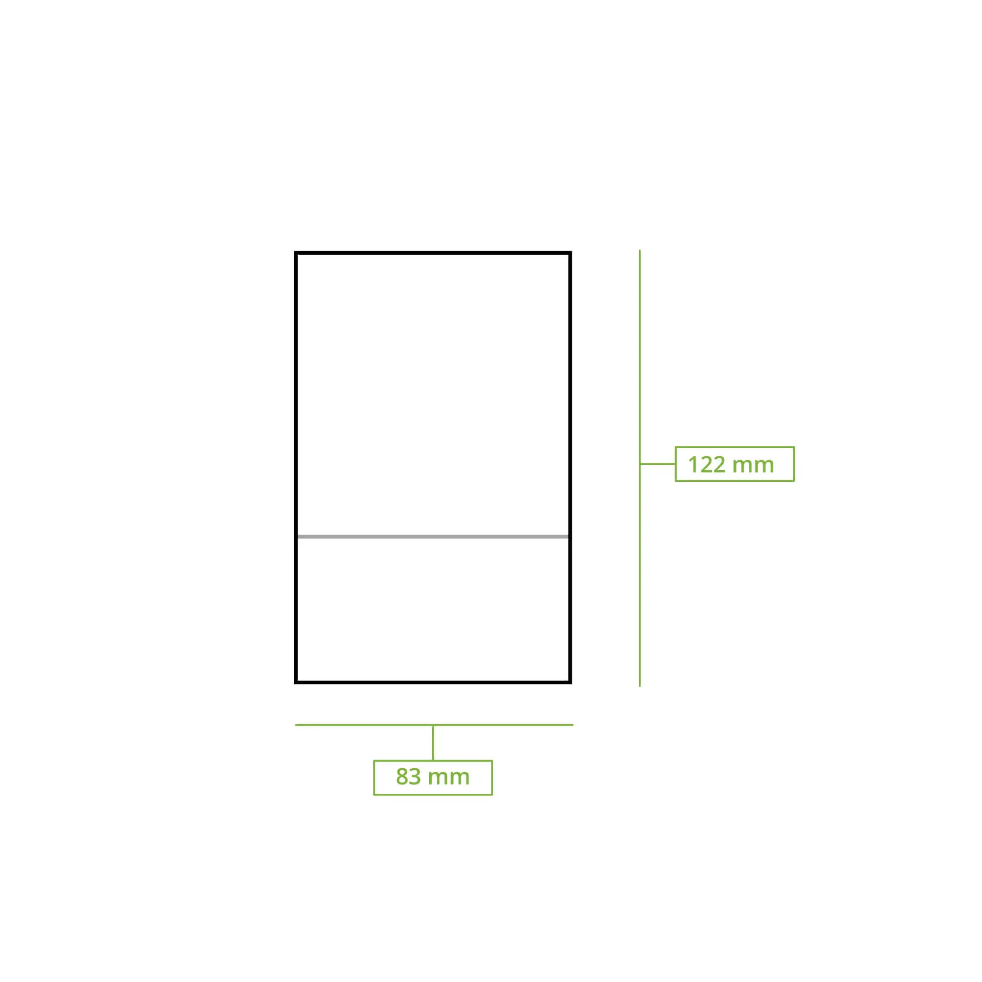 rPapier-Eis-Servietten 12 x 8,5 cm, 1-lagig, gefaltet, ungebleicht