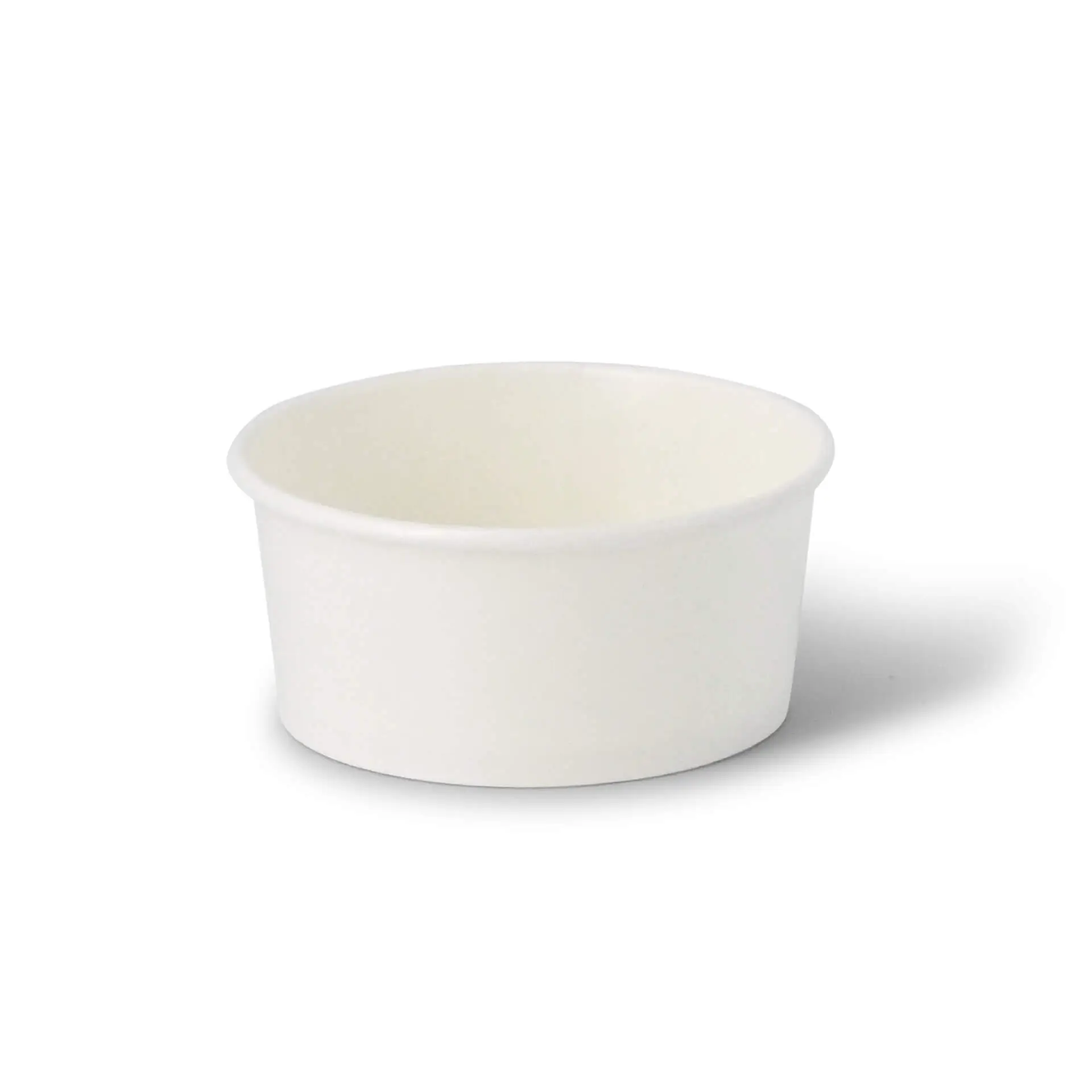 Pot à glace en carton XS, 100 - 180 ml, (revêtu de PE), Ø 92 mm, Blanc