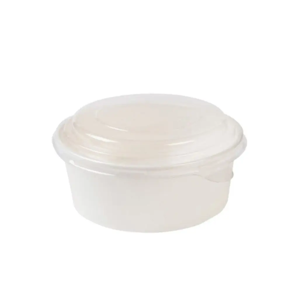 Barquette en carton 650 ml, Ø 150 mm, blanc, rond