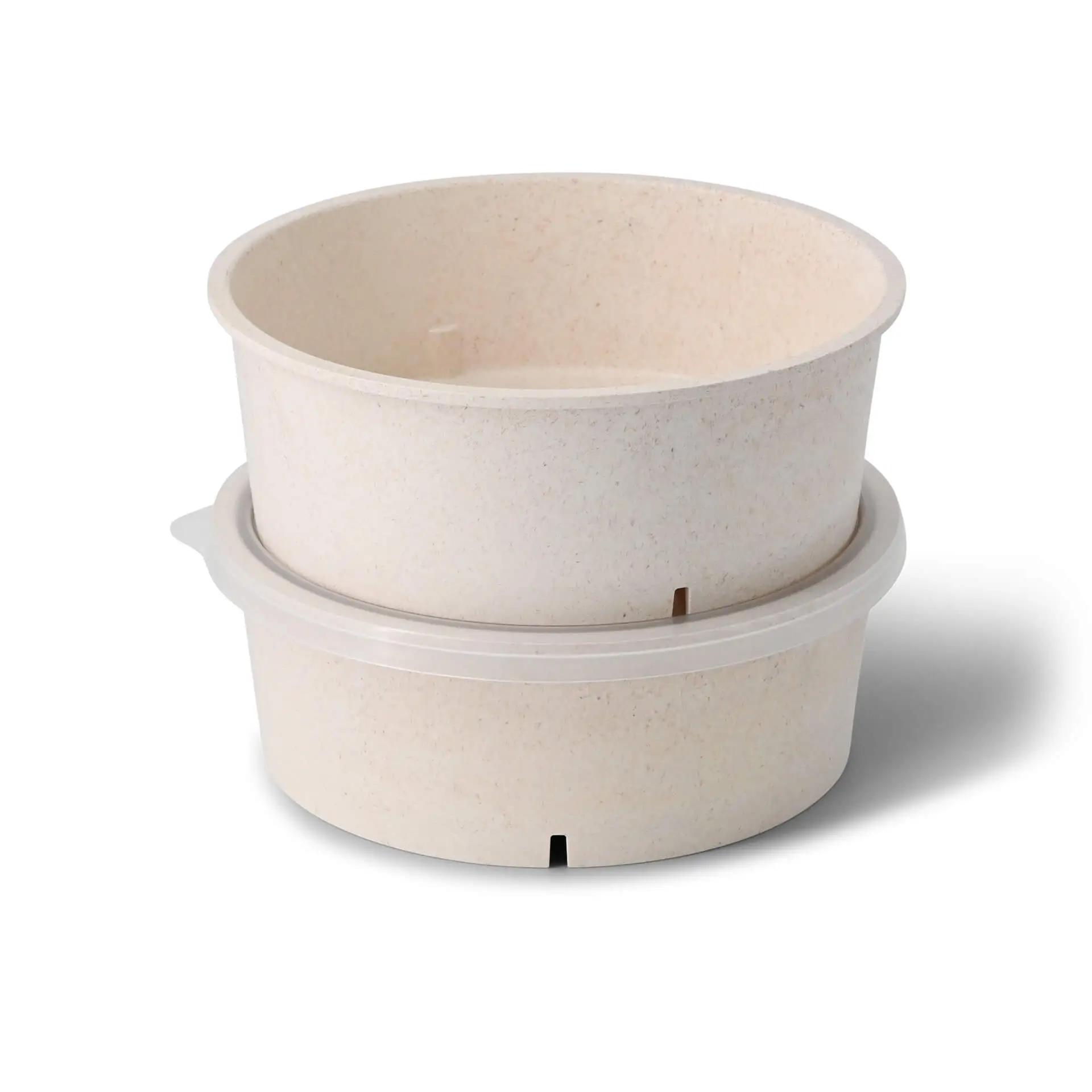 Mehrweg-Schalen "merways Bowl" 1.000 ml, Ø 185 mm, Cashew / creme-weiss