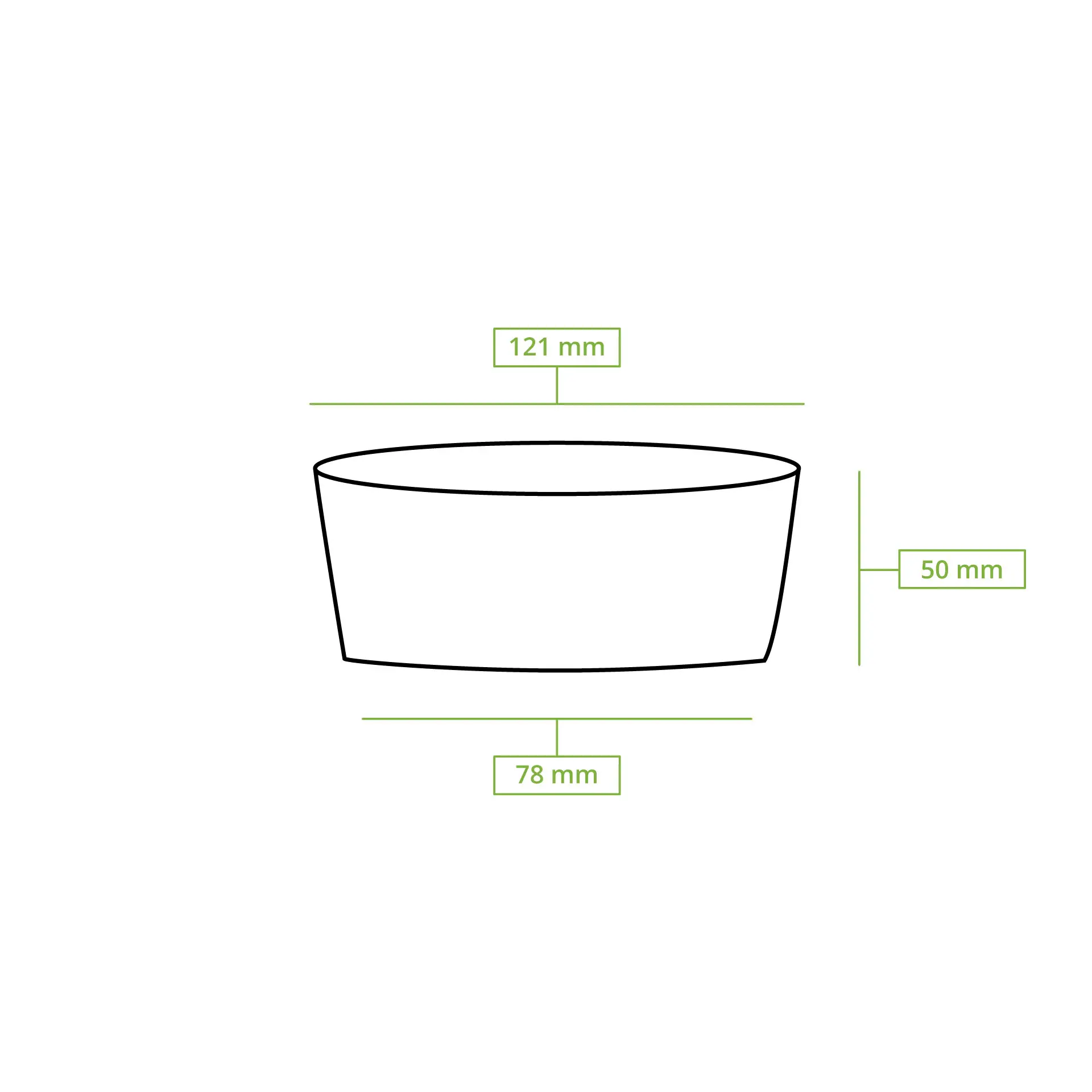 PLA-Deli-Becher 360 ml, Ø 121 mm, rund