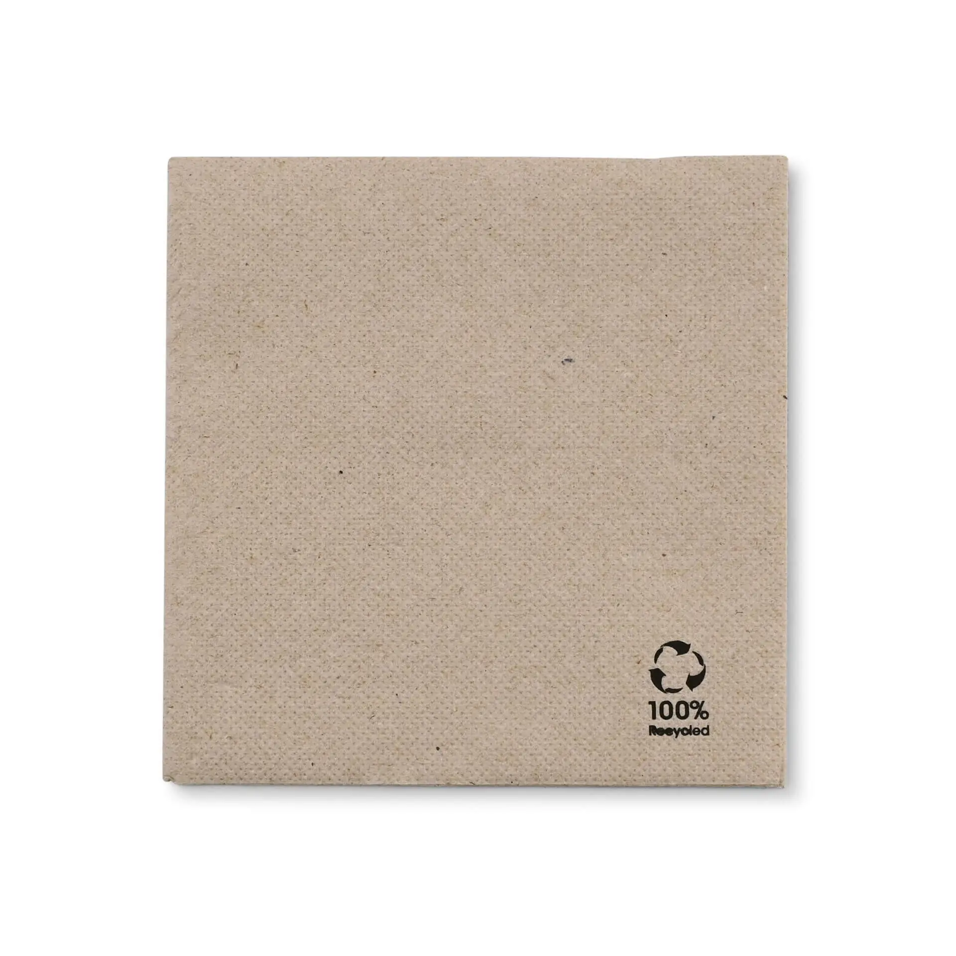 Servietten aus recyceltem Papier (Premium) 25 x 25 cm, 2-lagig, 1/4 Falz, ungebleicht