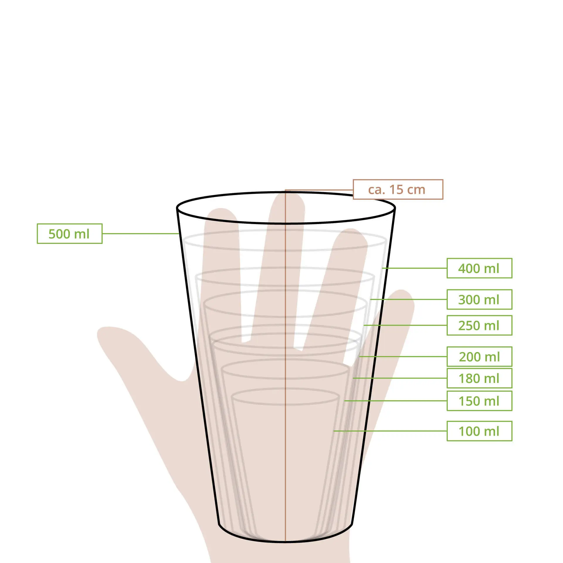 Pappbecher 500 ml / 20 oz, Ø 90 mm, braun