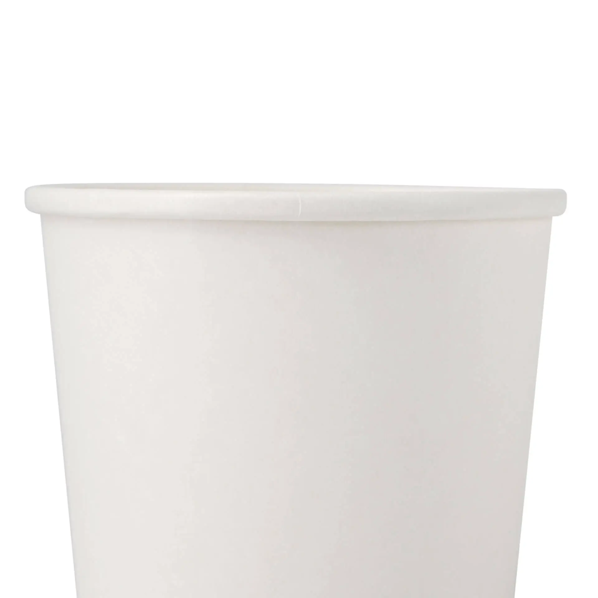 Pot premium en carton blanc, 600 ml / 24 oz, Ø 115 mm