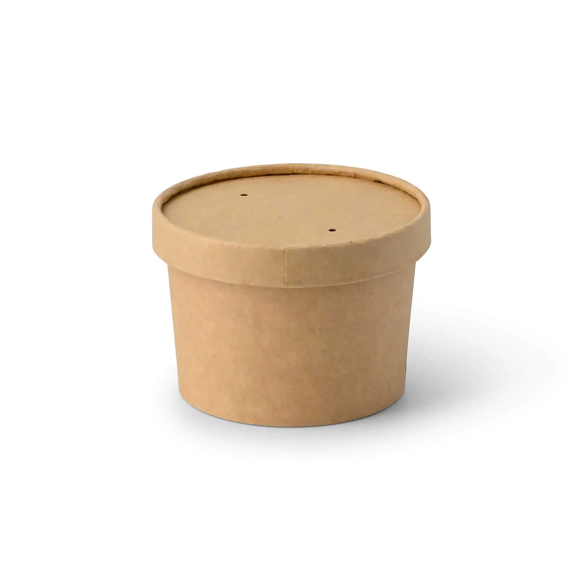 Pot à glace en carton M, 8 oz, max. 9,5 oz, Ø 92 mm, brun