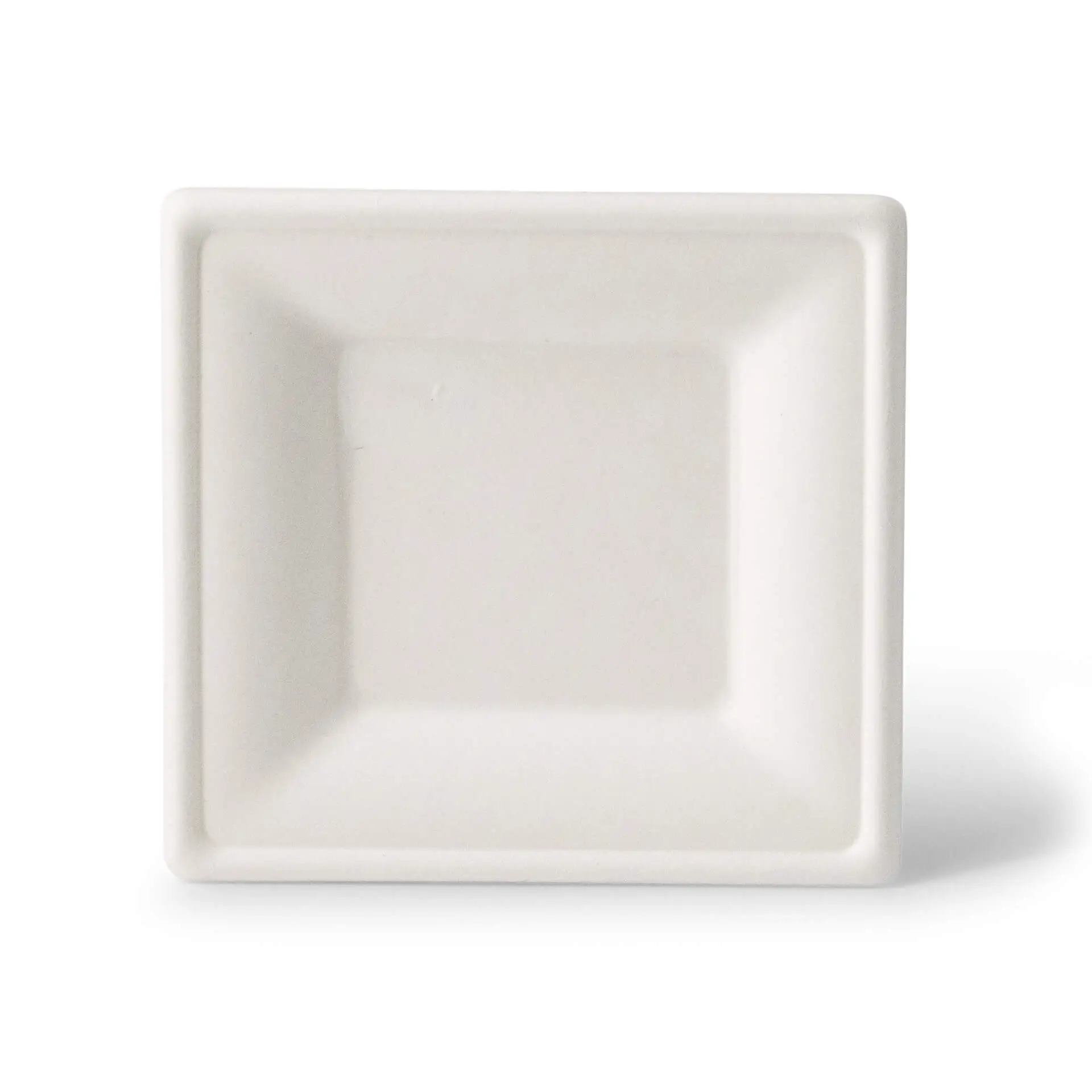 Teller aus Zuckerrohr 16 x 16 cm, quadratisch