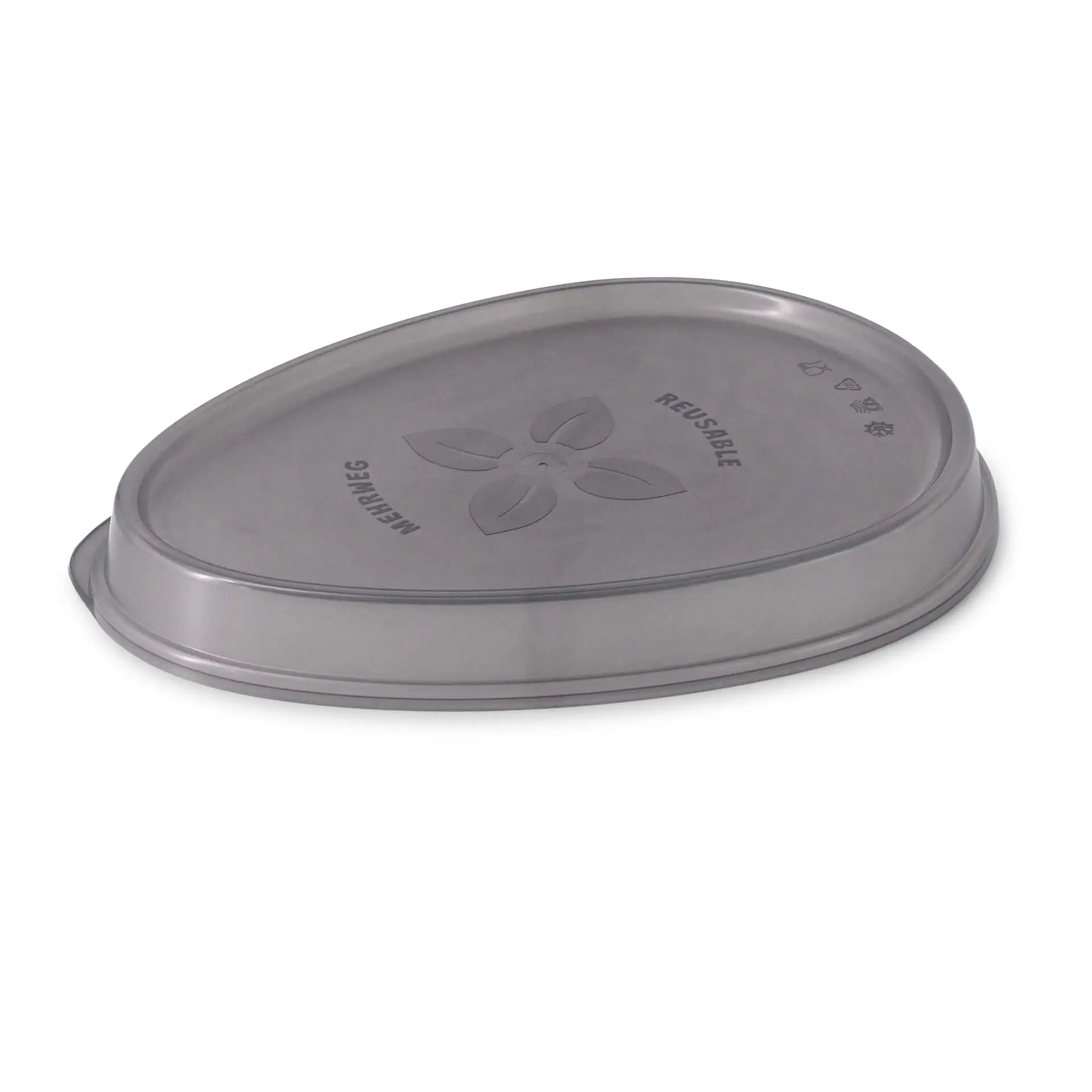 Couvercle réutilisable «merways Plate» gris, 27,5 x 20 x 3cm, PP