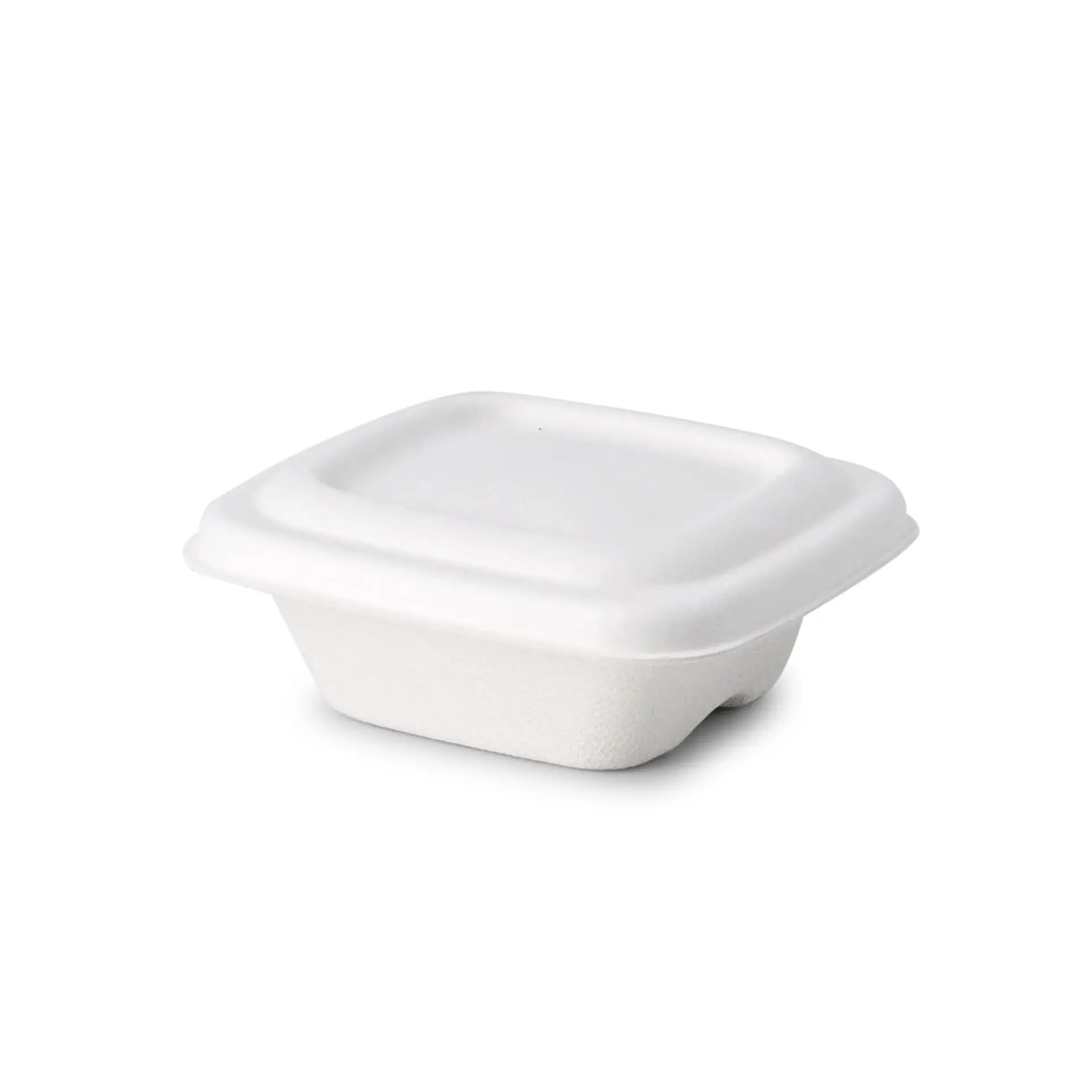 Portionsbecher aus Zuckerrohr 70 ml, 80 x 80 x 27 mm, quadratisch