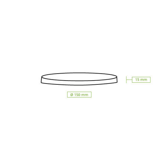 Mehrwegdeckel "merways Bowl" Ø 150 mm, PP, grau