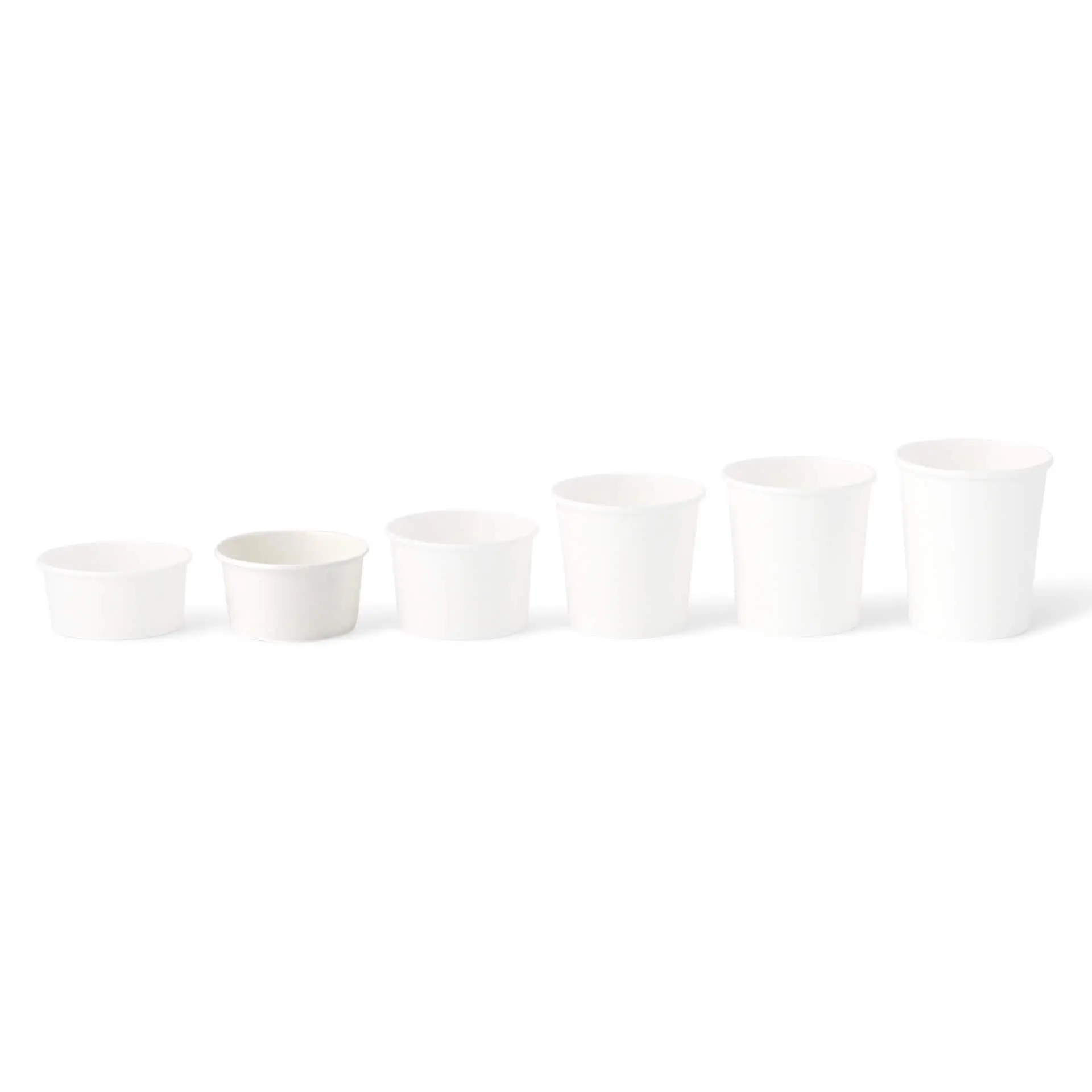 Pot à glace en carton S, 6 oz, max. 7,5 oz, Ø 92 mm, blanc