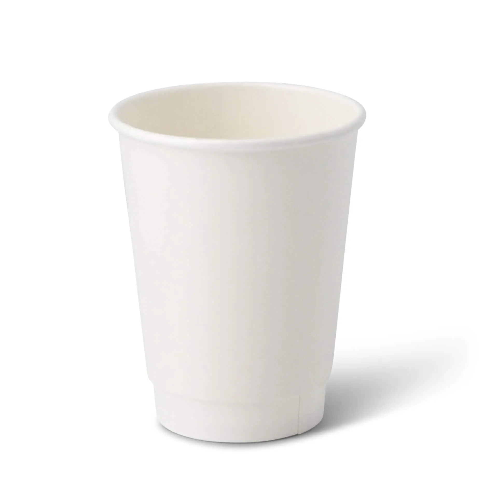 Kaffee to go Becher aus Pappe, doppelwandig, 300 ml / 12 oz, Ø 90 mm, weiss