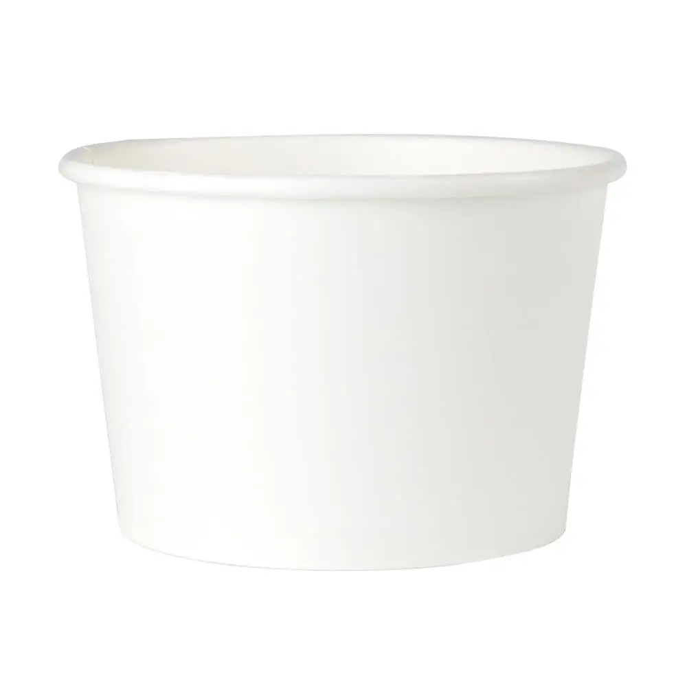 Pot en carton blanc, 400 ml / 16 oz, Ø 115 mm