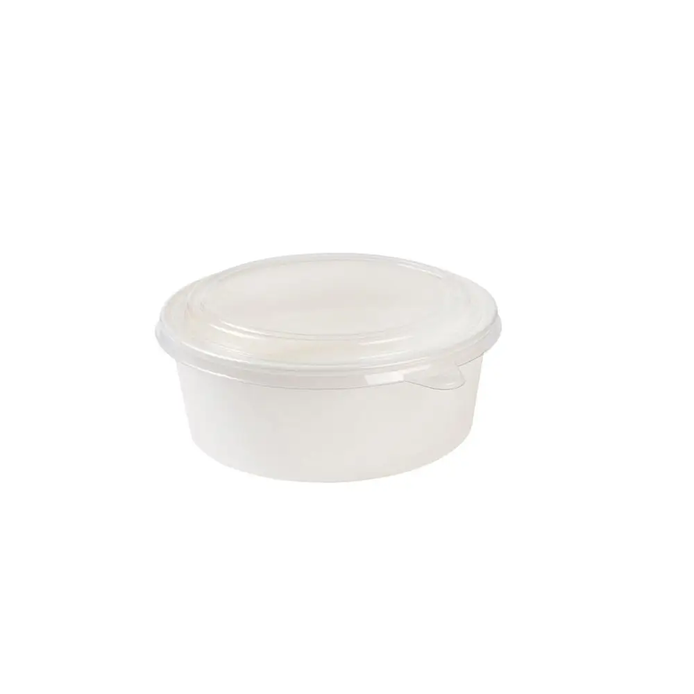 Bol rond en carton blanc, 1000 ml, Ø 185 mm