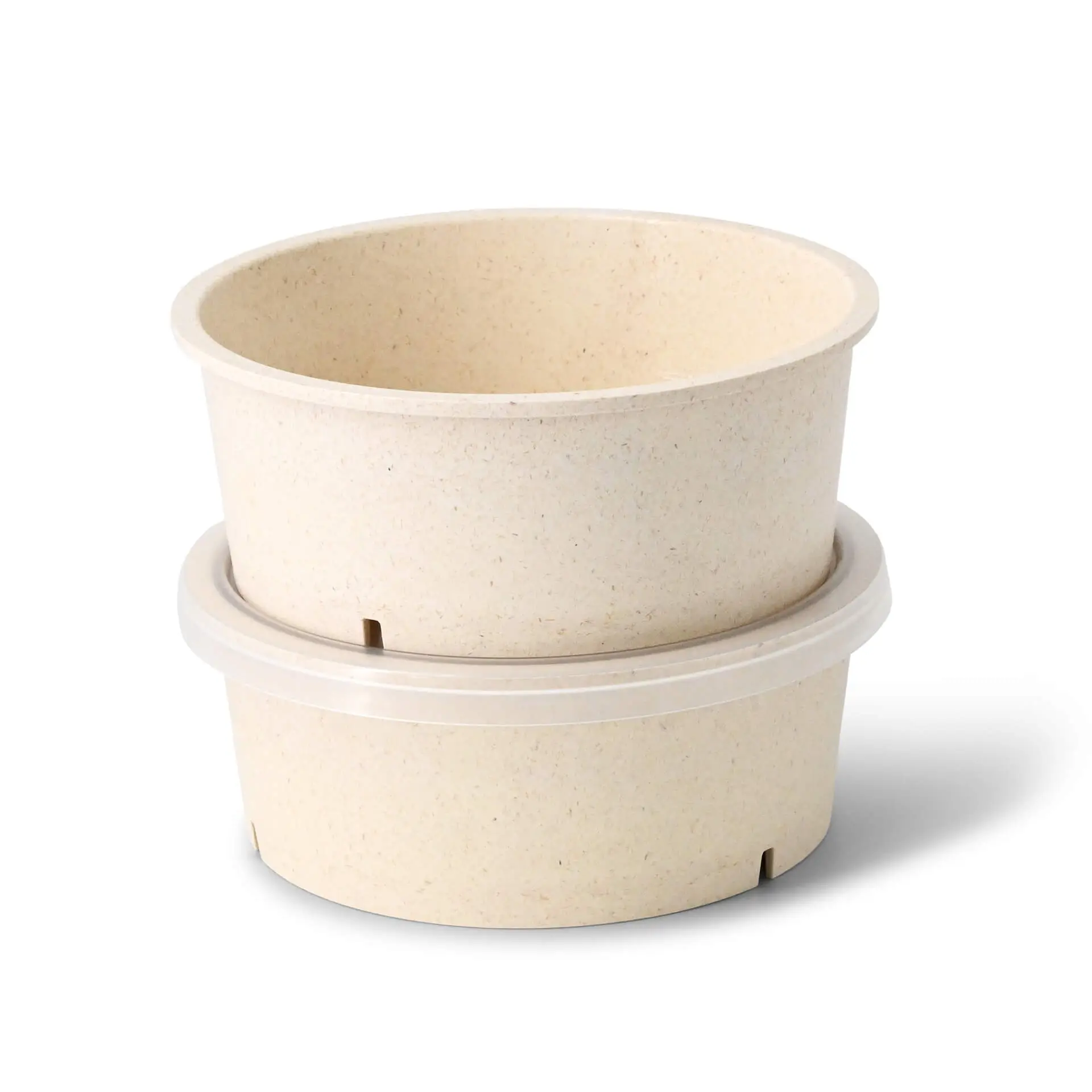 Mehrweg-Schalen "merways Bowl" 650 ml, Ø 150 mm, Cashew / creme-weiss