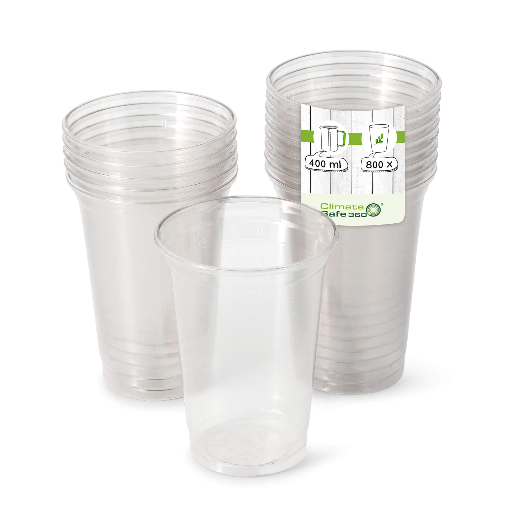 rPET-Klarbecher 400 ml / 16 oz, Ø 95 mm