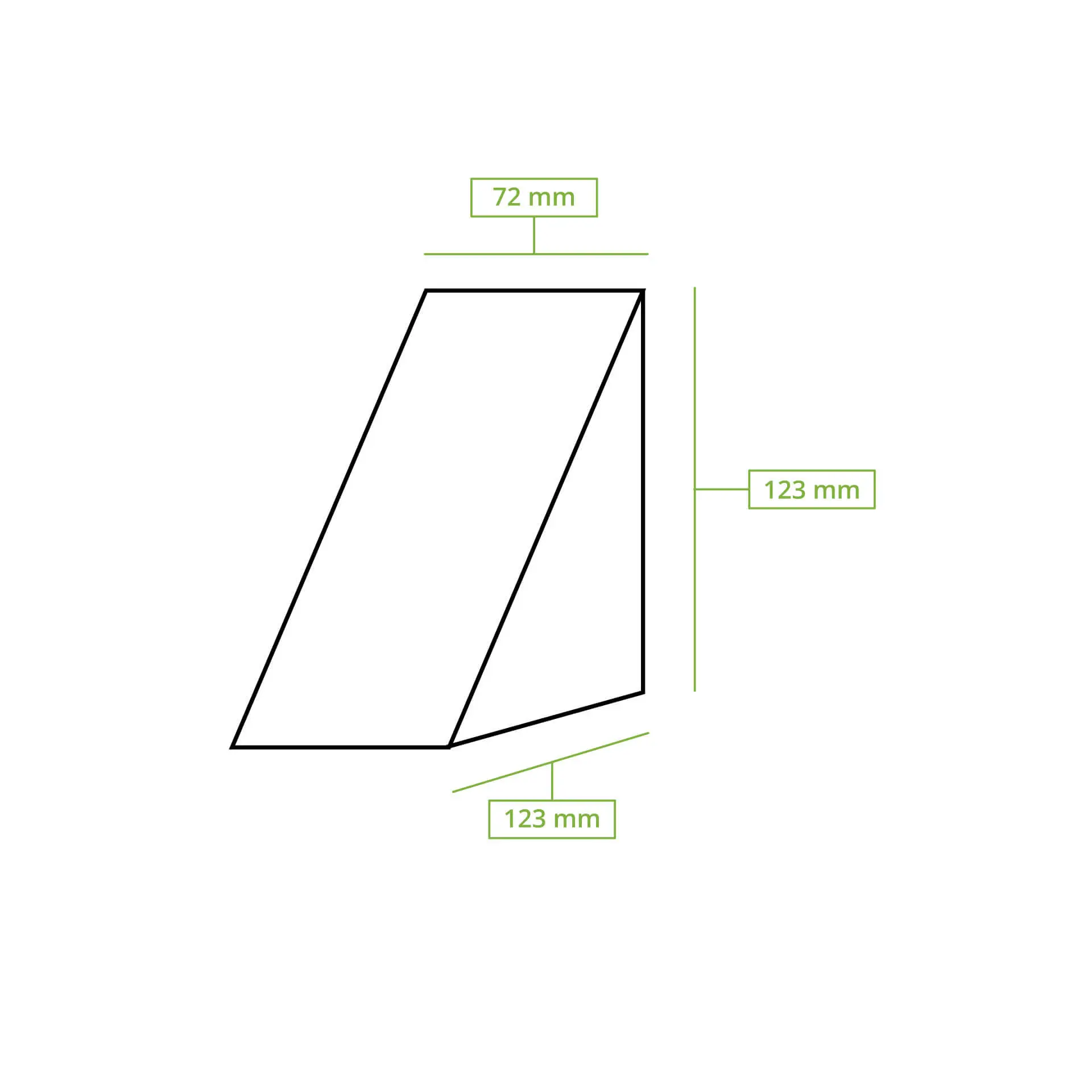 Boîtes à sandwich en carton, fenêtre en PLA, brun