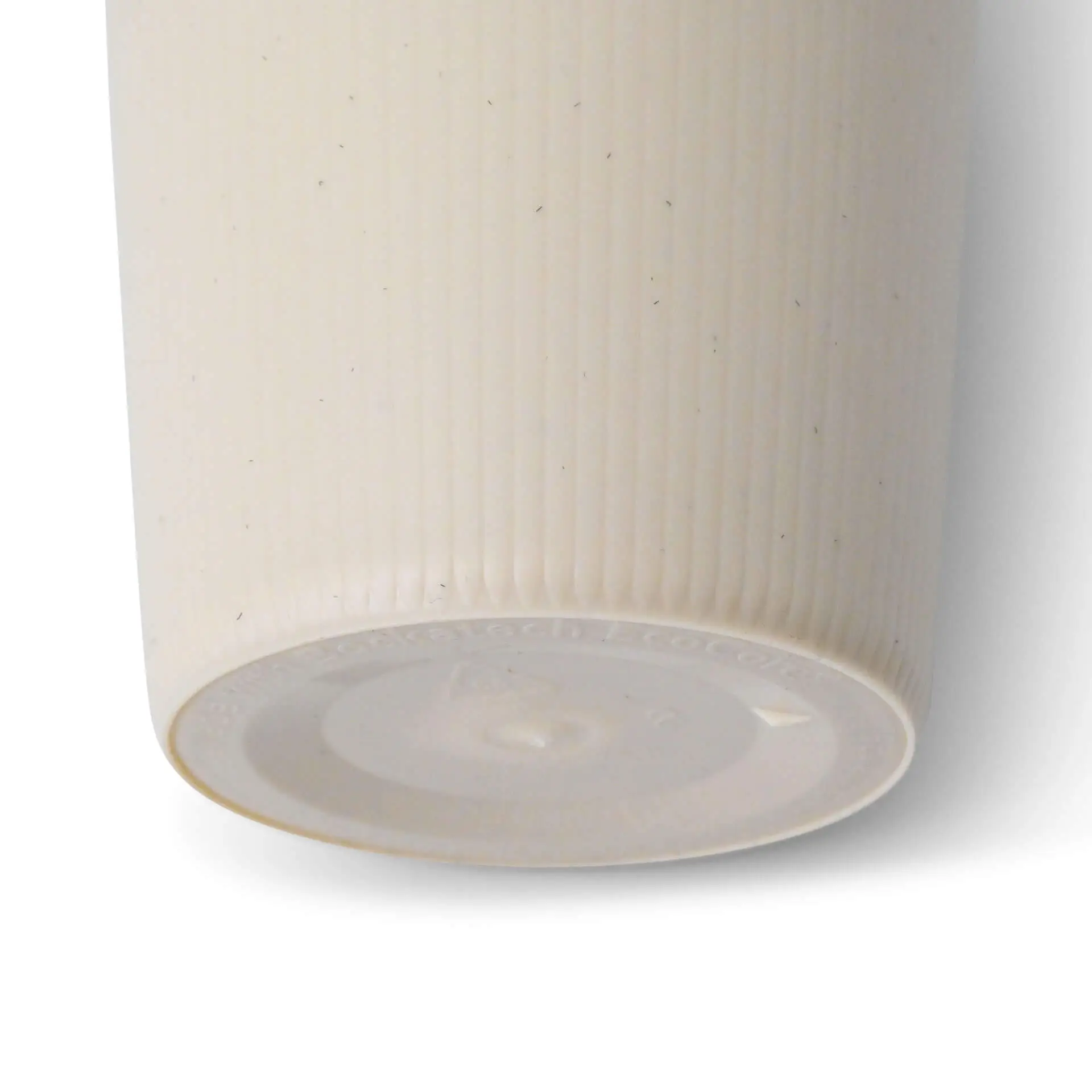 Mehrweg Riffelbecher 250 ml / 10 oz, Ø 80 mm, creme-weiss