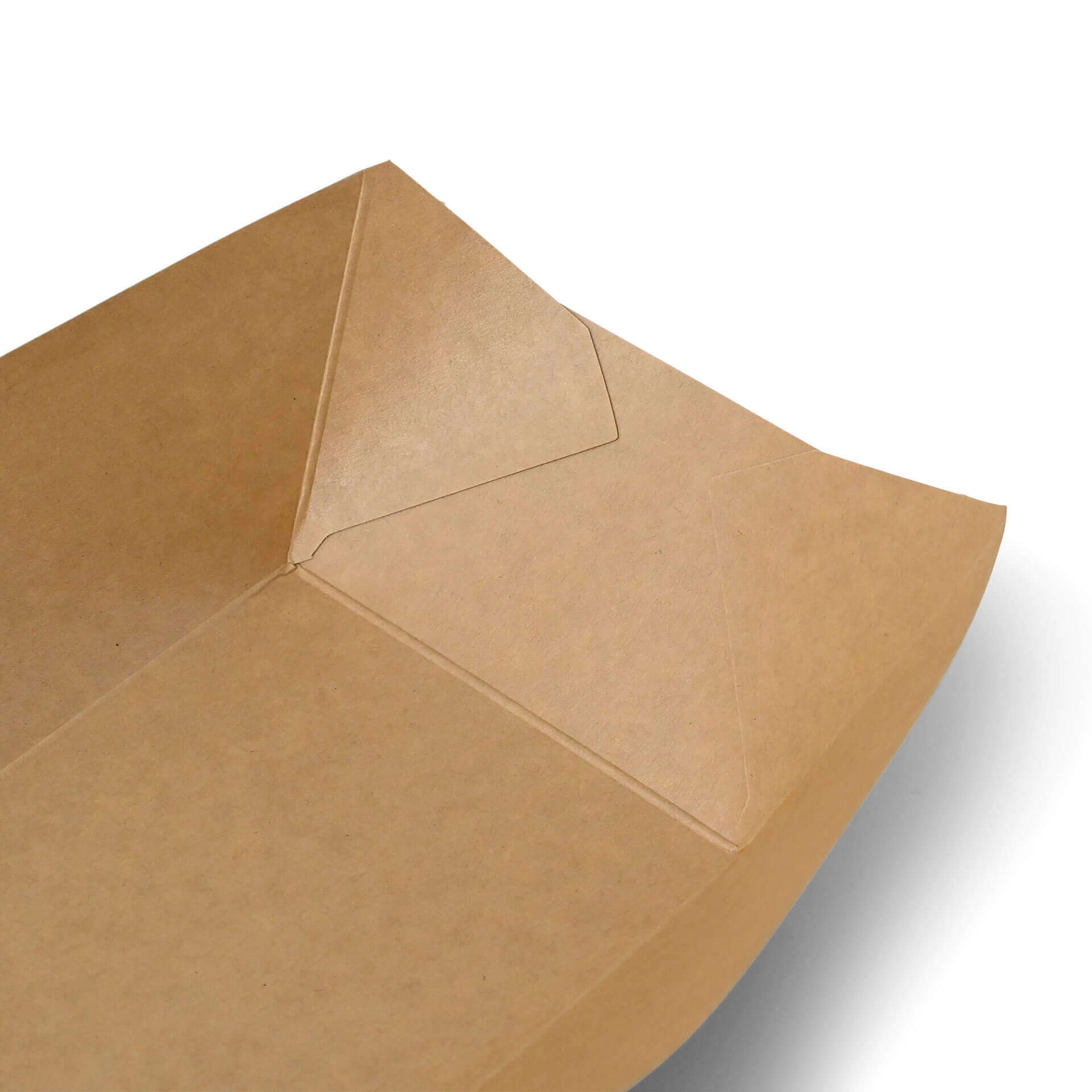 Karton-Snack-Schalen 800 ml, 21,5 x 16 x 5 cm, braun